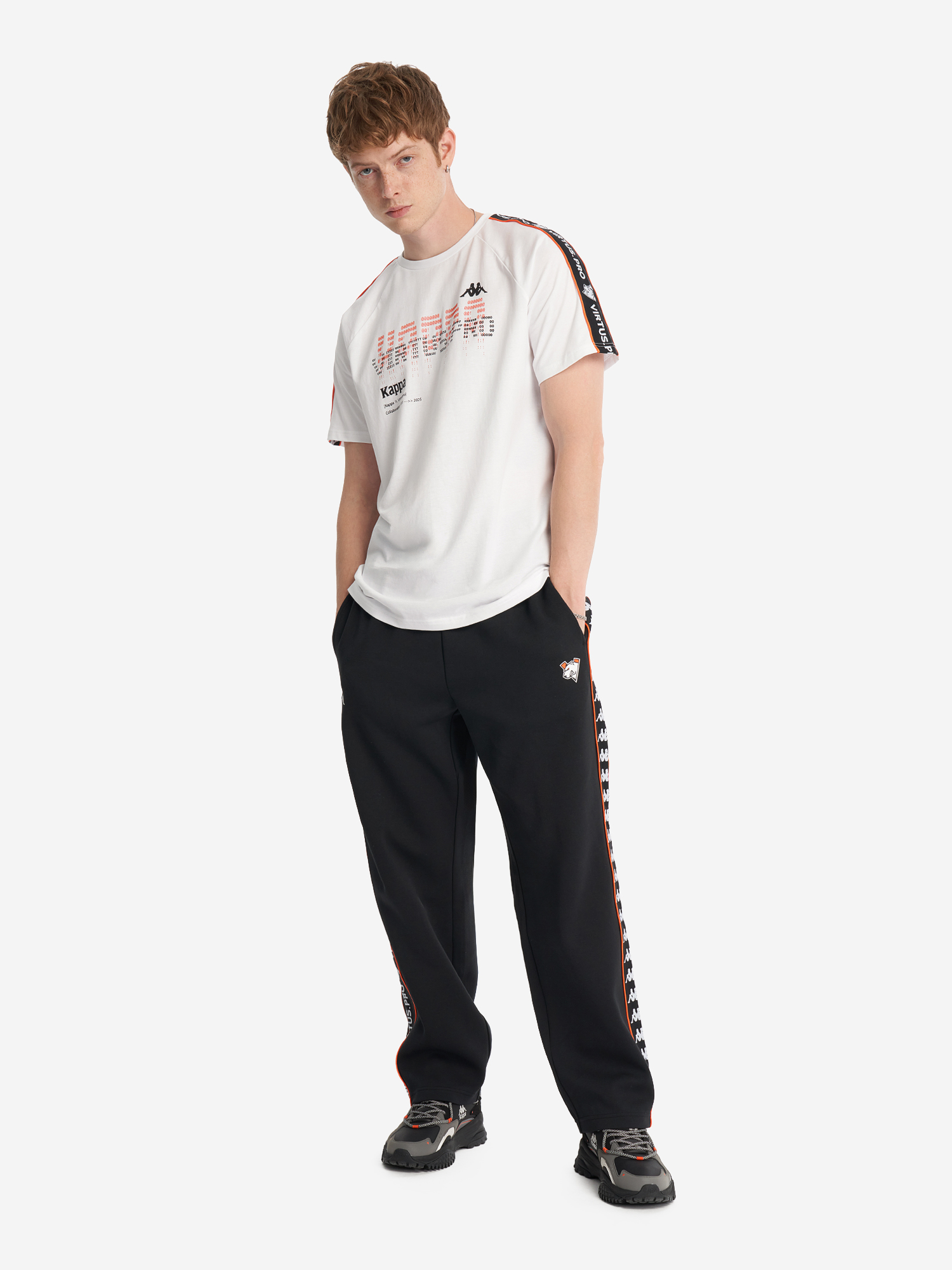 фото Футболка kappa x virtus.pro, белый