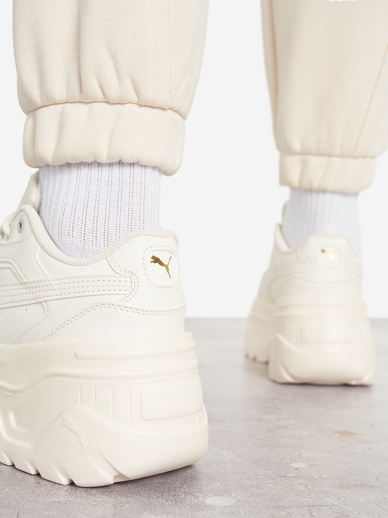 фото Кроссовки женские puma karmen x-tra, бежевый