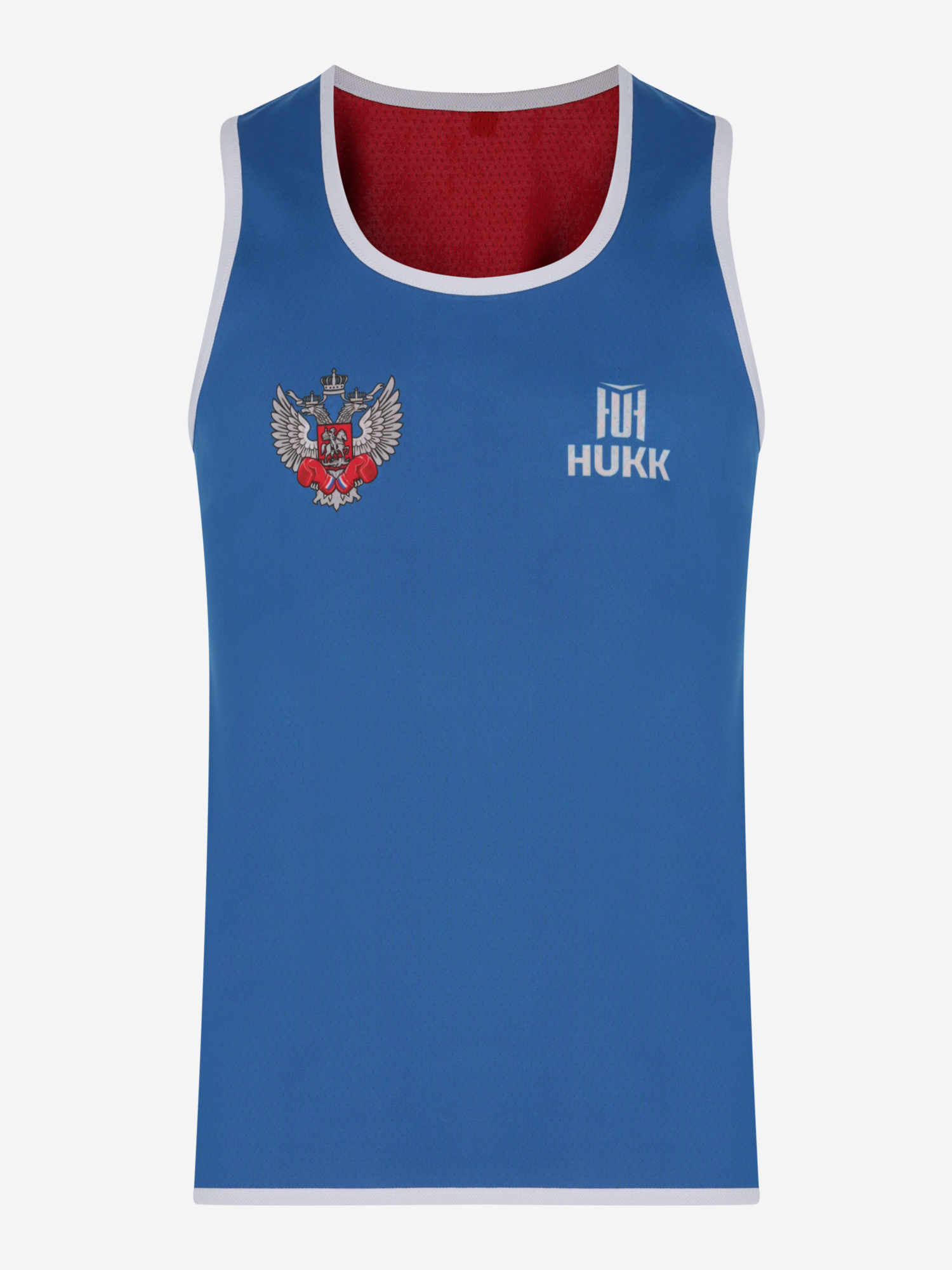 фото Майка для бокса детская двухсторонняя hukk, синий
