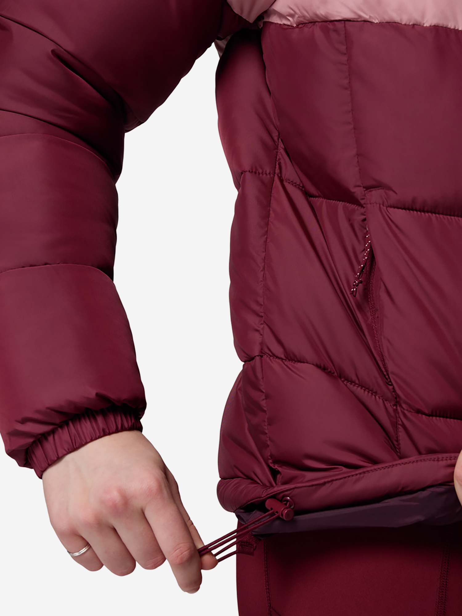 фото Куртка утепленная женская columbia puffect ii colorblock jacket, красный