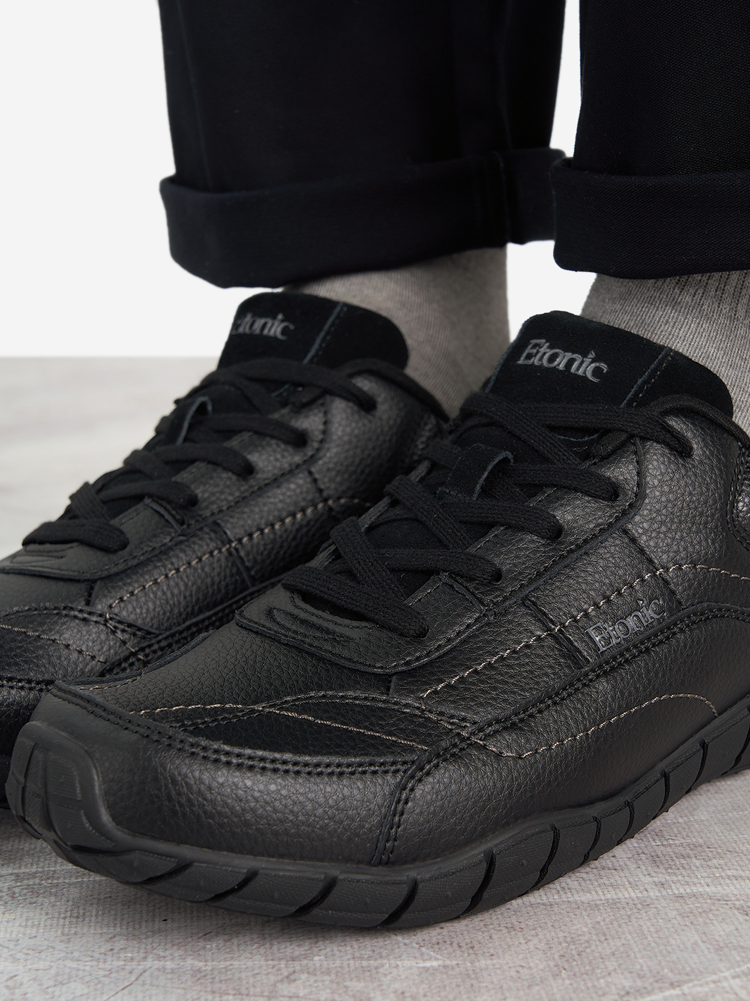 фото Кроссовки мужские etonic linx leather, черный