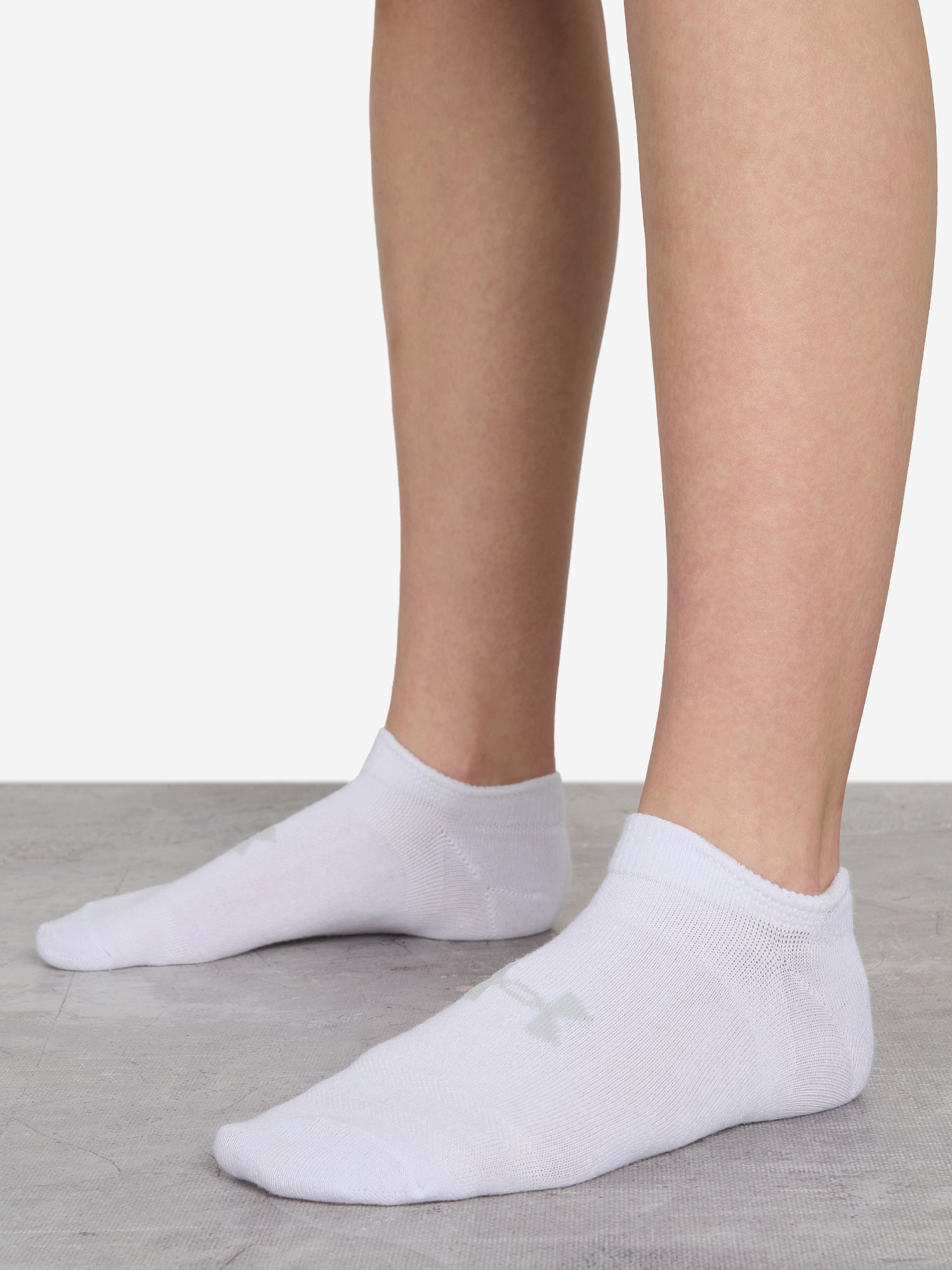 фото Носки under armour essential no show, 6 пар, белый