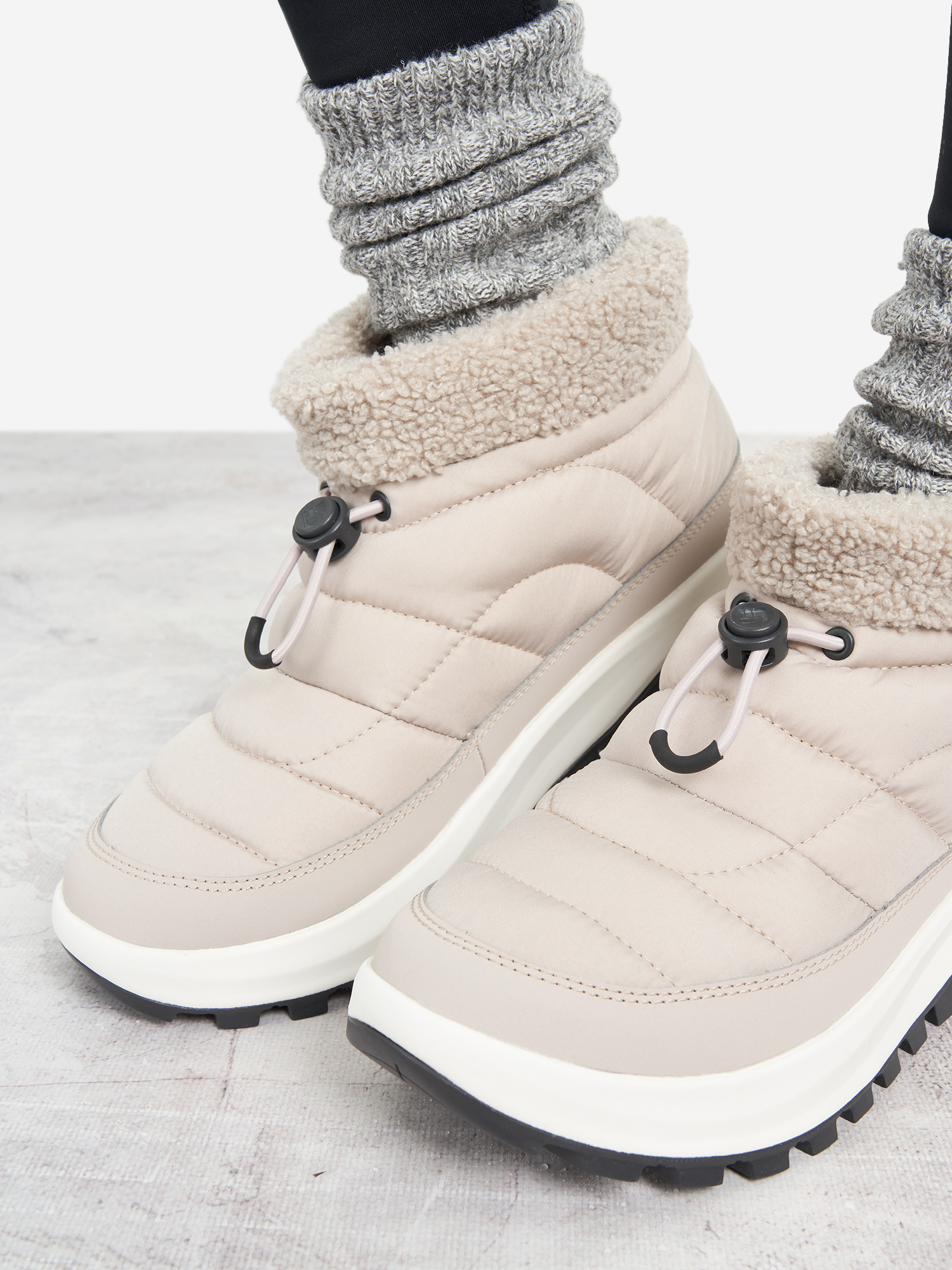 фото Сапоги утепленные женские columbia snowtrot shorty, бежевый