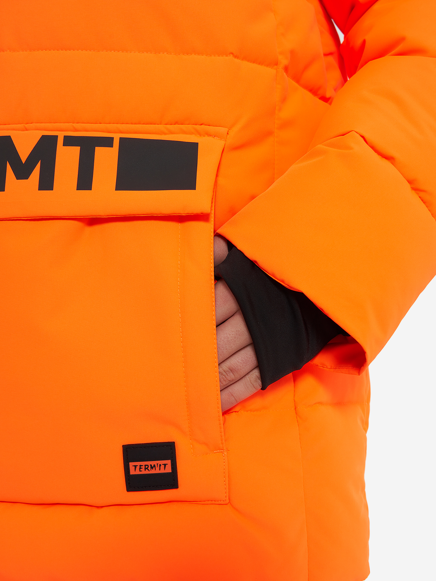фото Пуховик для мальчиков termit, оранжевый