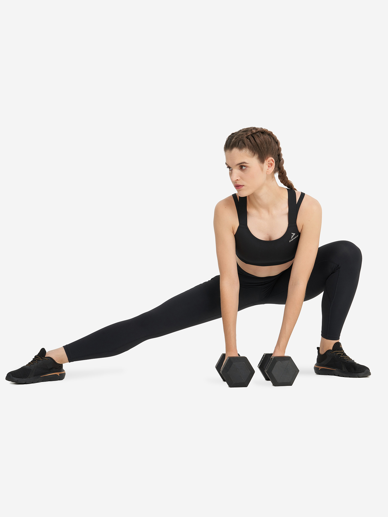 фото Топ бра спортивный demix musefit gym scuba, черный