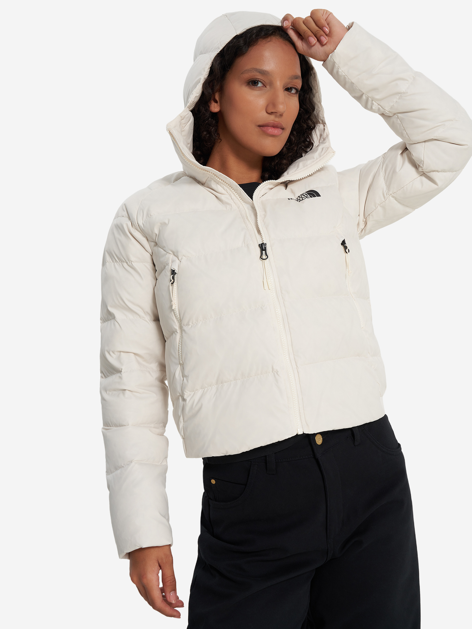 фото Пуховик женский the north face hyalite, бежевый