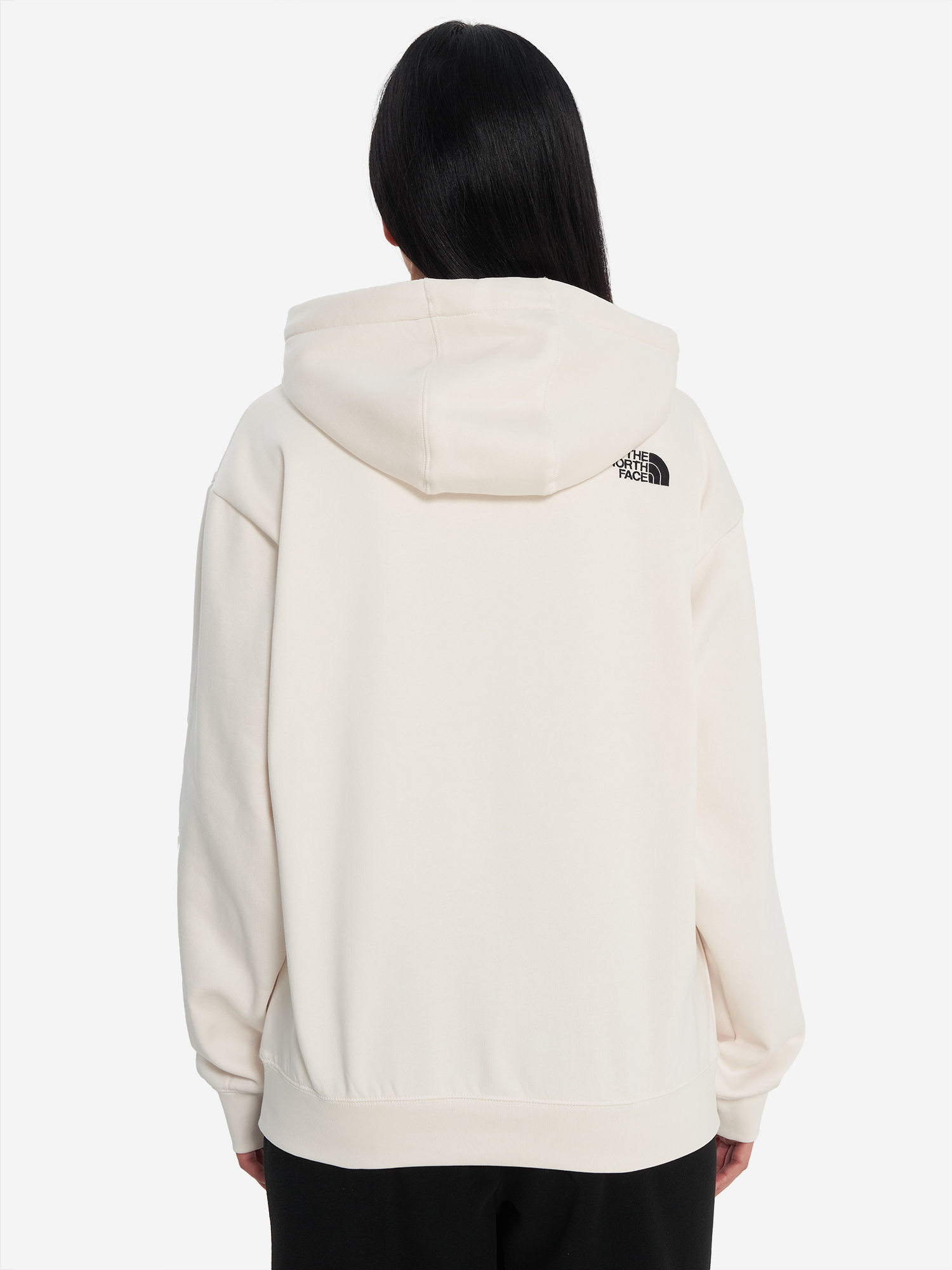 фото Худи женское оверсайз the north face essential, бежевый