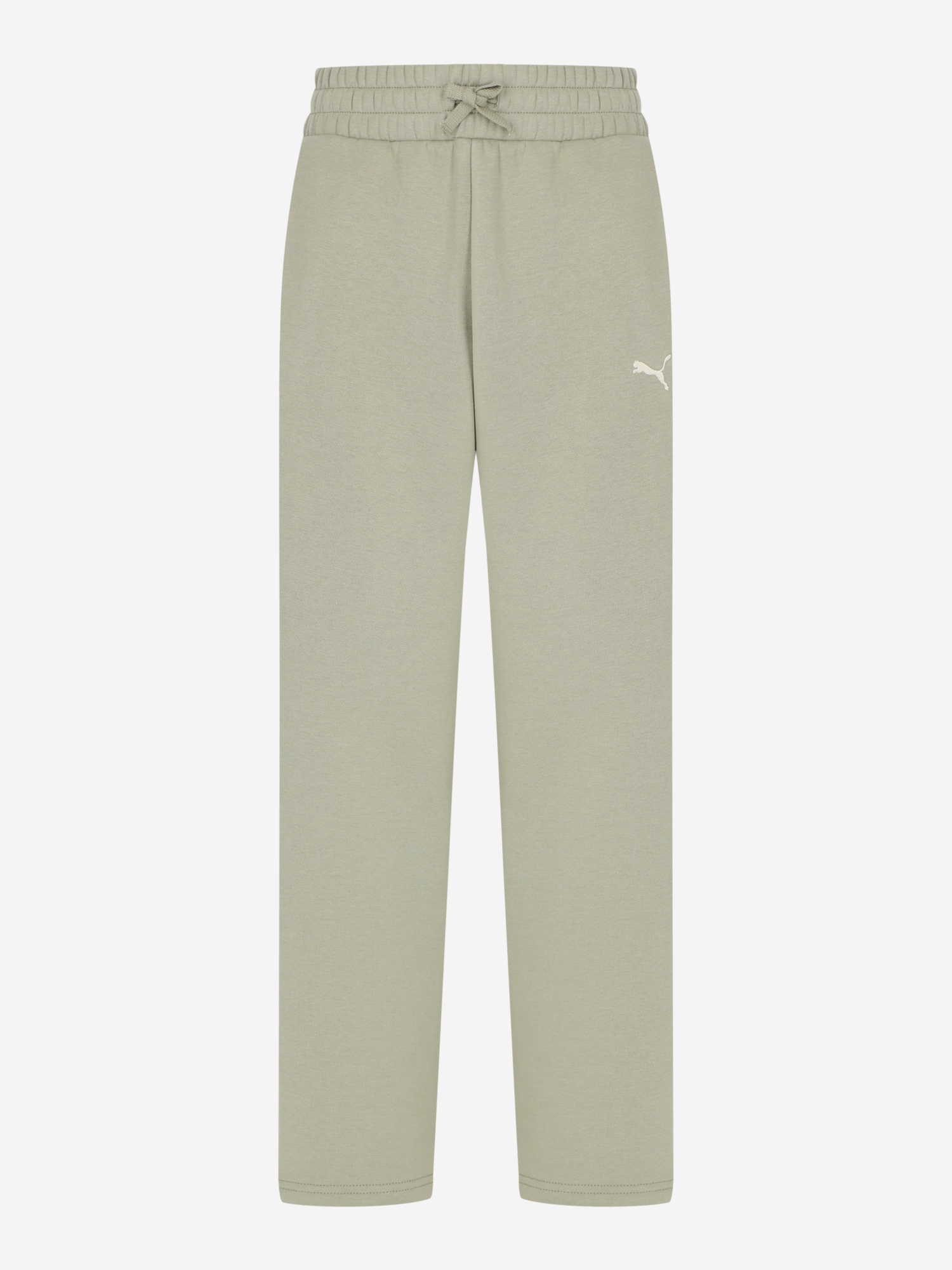 фото Брюки для девочек puma tape relaxed, зеленый