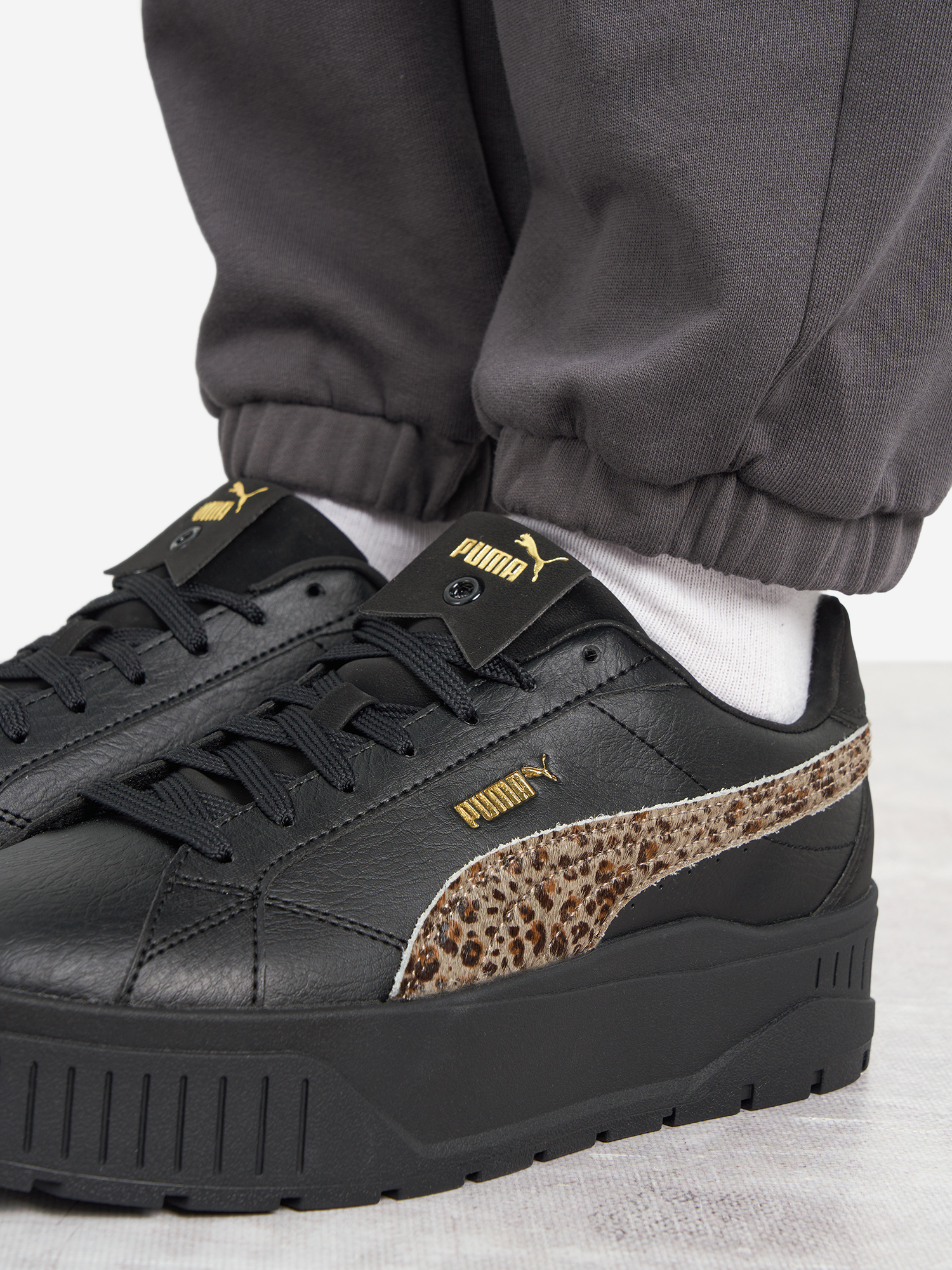 фото Кеды женские puma karmen ii animal flair, черный