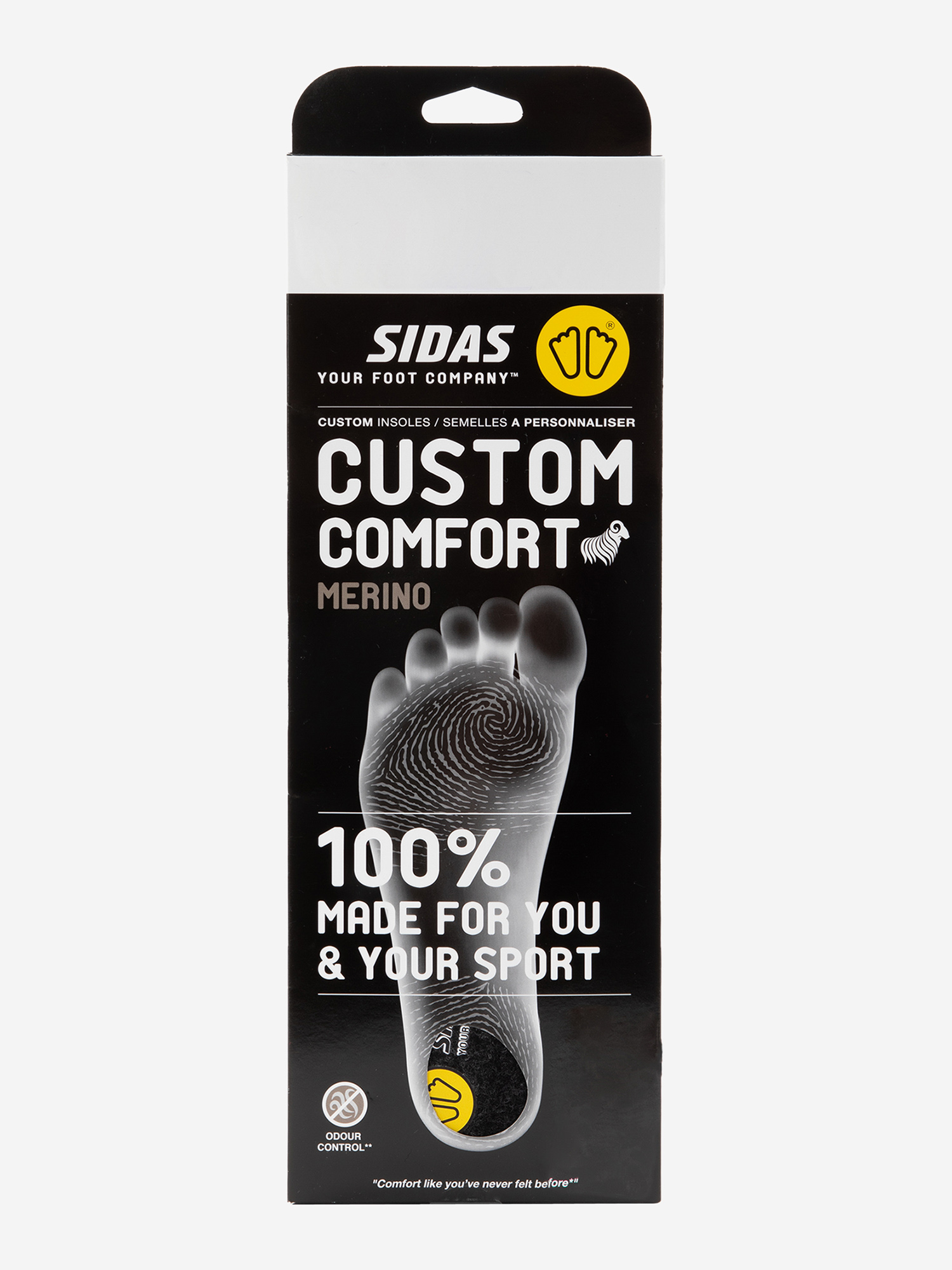 фото Стельки sidas custom comfort merino, черный