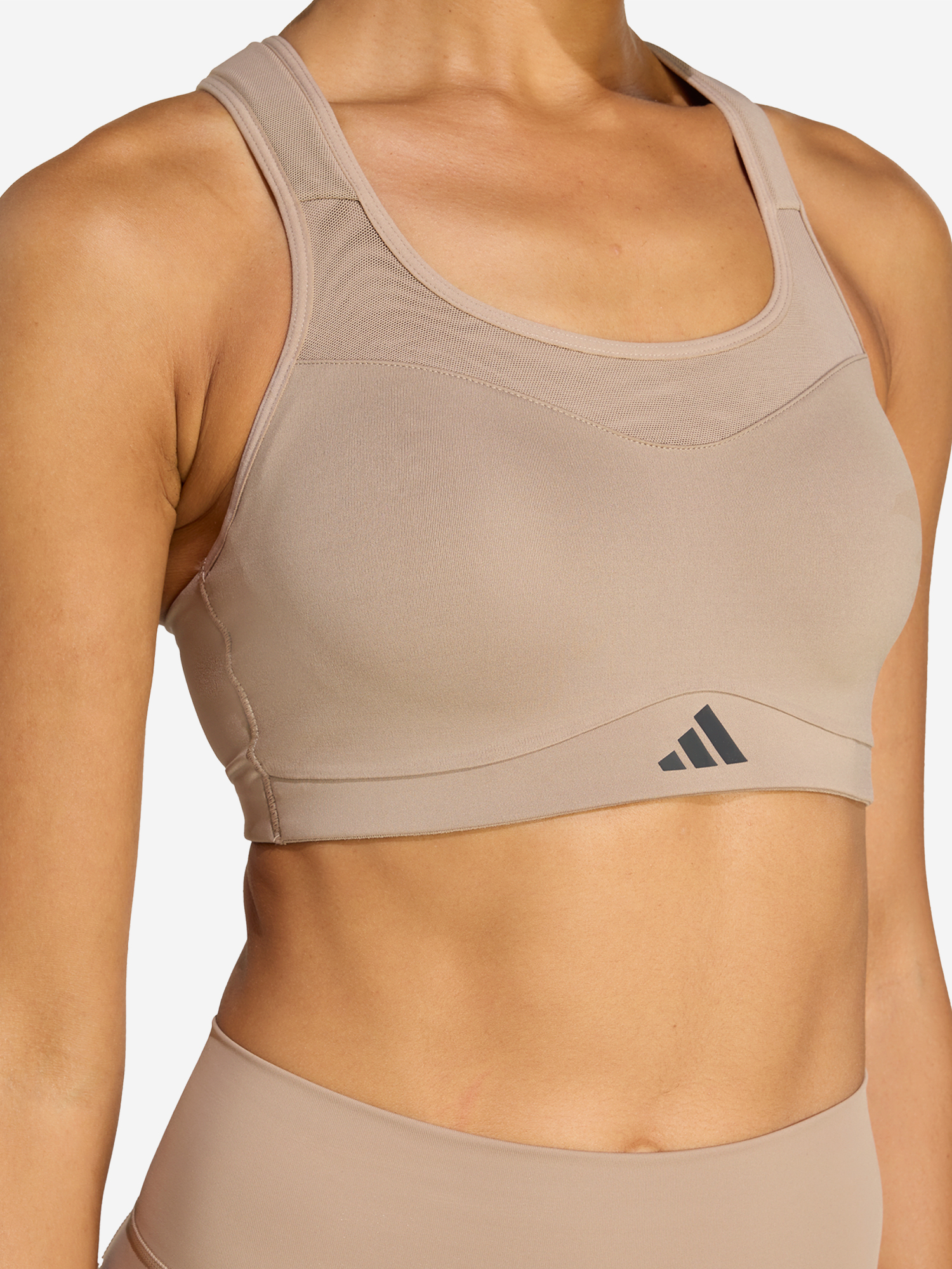 фото Топ бра спортивный adidas, коричневый