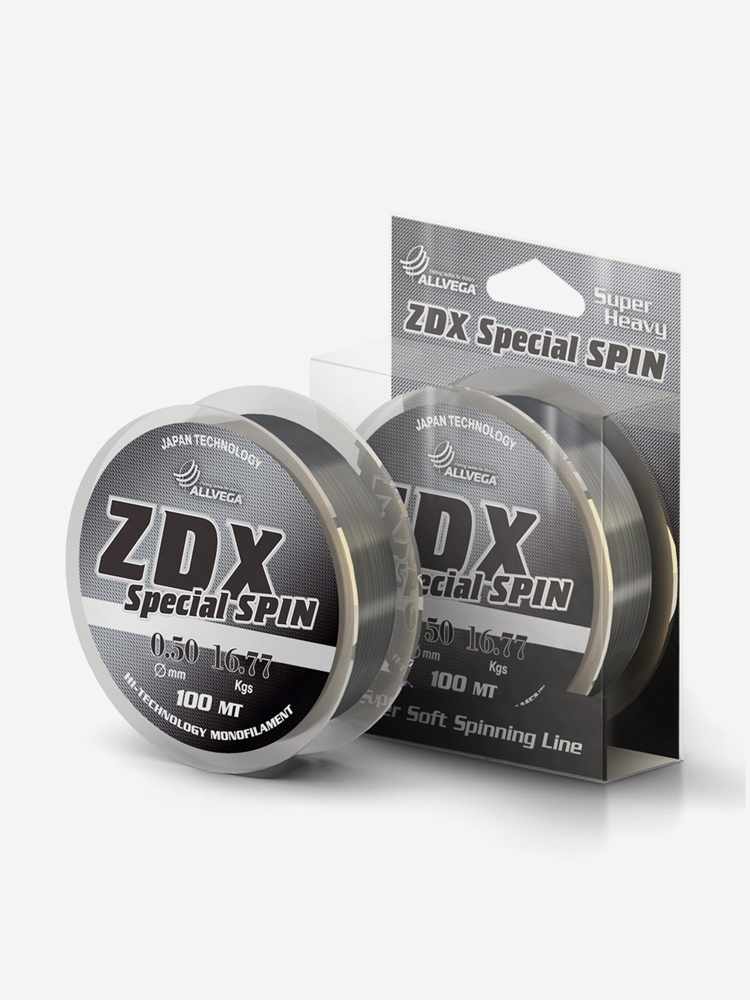 Леска монофильная ALLVEGA "ZDX Special Spin" 100м 0,50мм (16,77кг) светло-серая, Серый
Леска монофильная ALLVEGA "ZDX Special Spin" 100м 0,50мм (16,77кг) светло-серая, Серый