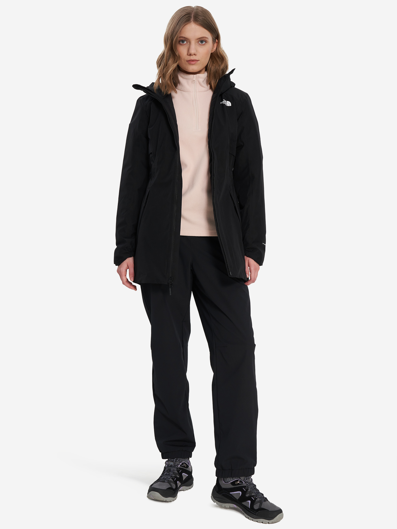 фото Куртка утепленная женская the north face hikesteller insulated, черный