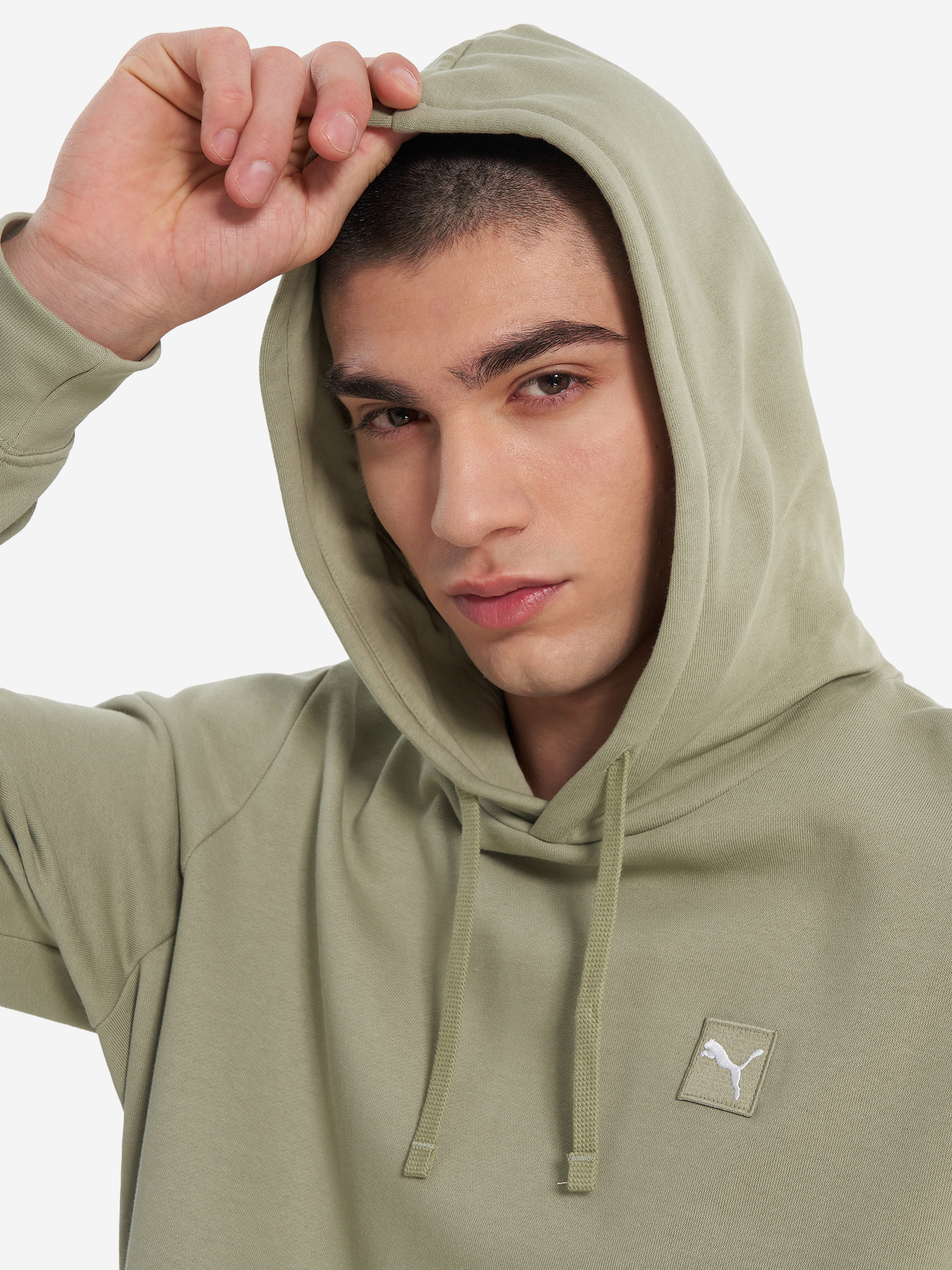 фото Худи мужское puma ess elevated, зеленый