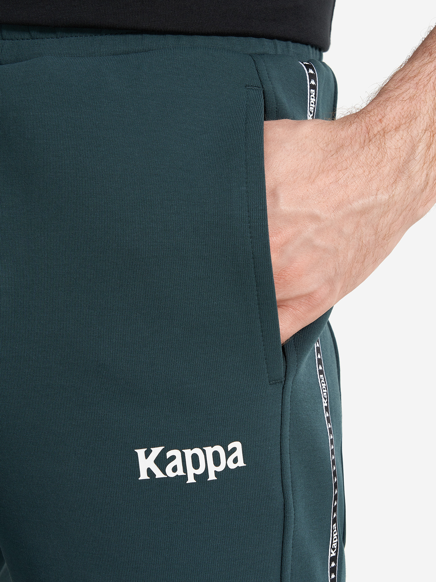 фото Брюки мужские kappa cortile, зеленый