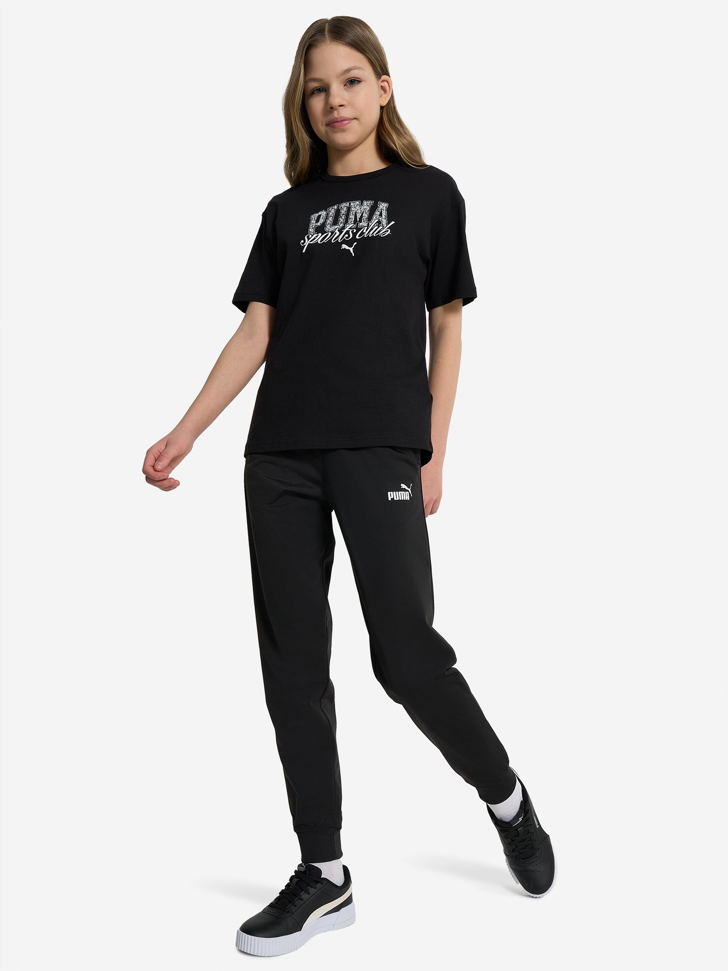 фото Футболка для девочек puma classic, черный