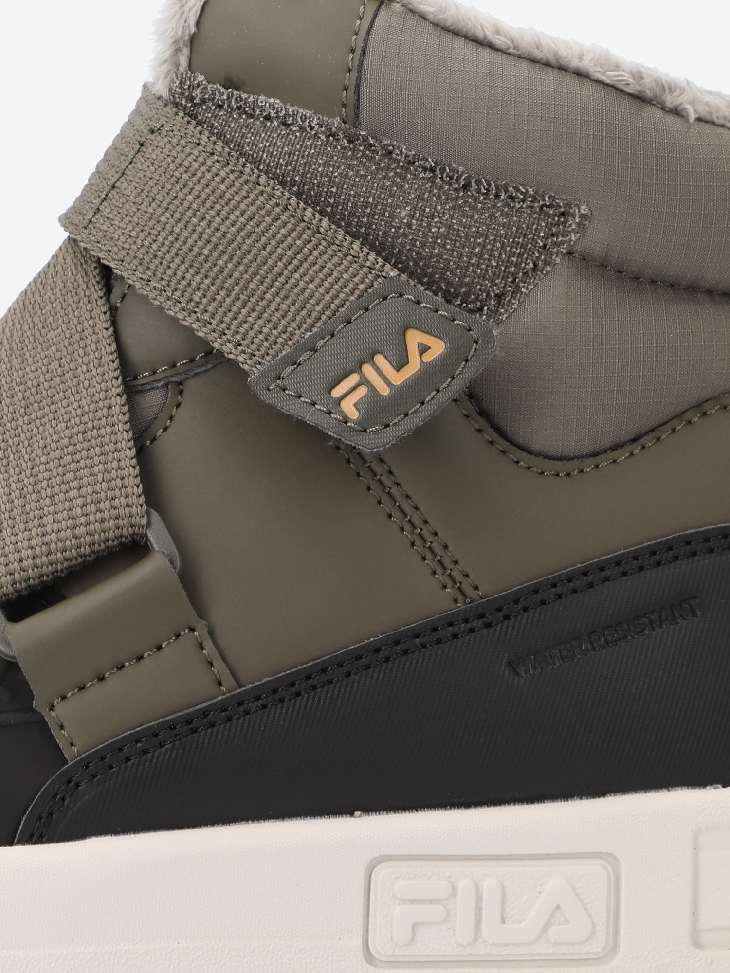 фото Ботинки утепленные для мальчиков fila fil space mid, зеленый