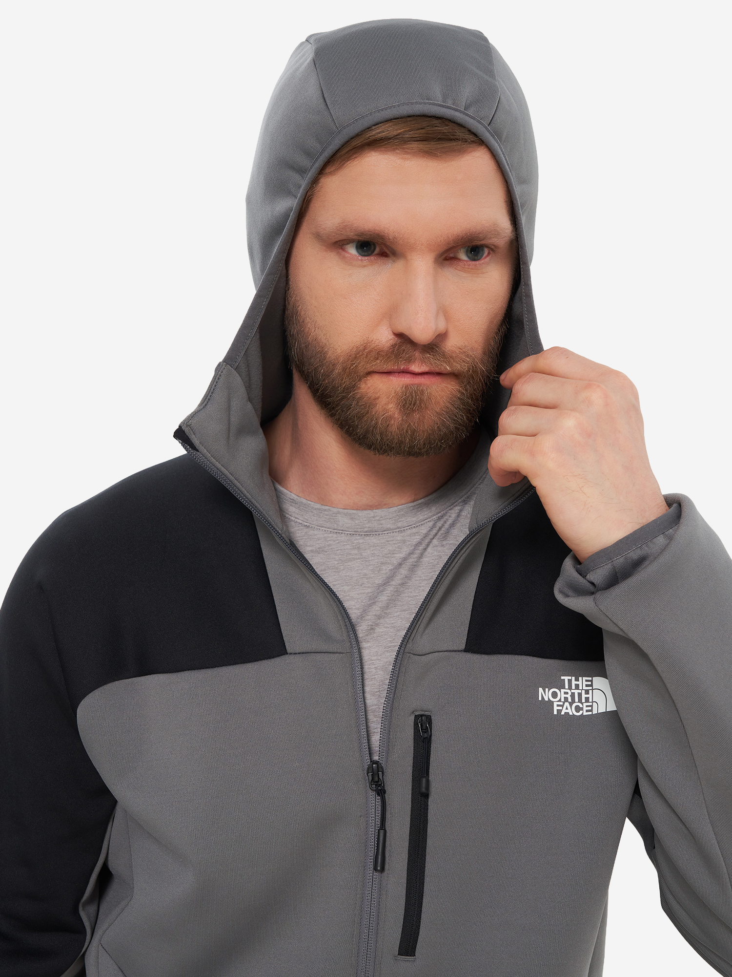 фото Толстовка мужская the north face meteora, серый
