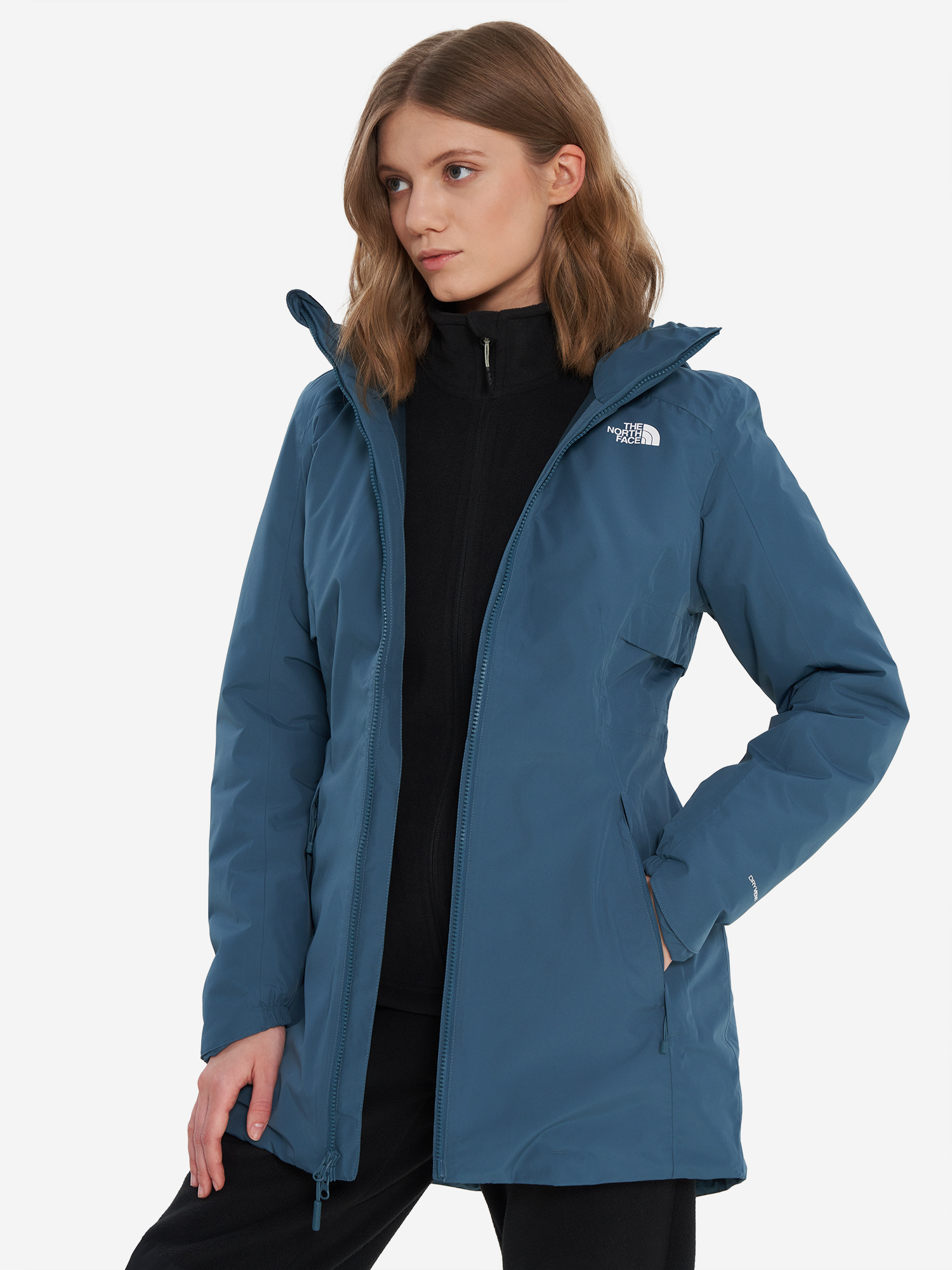 фото Куртка утепленная женская the north face hikesteller insulated, синий