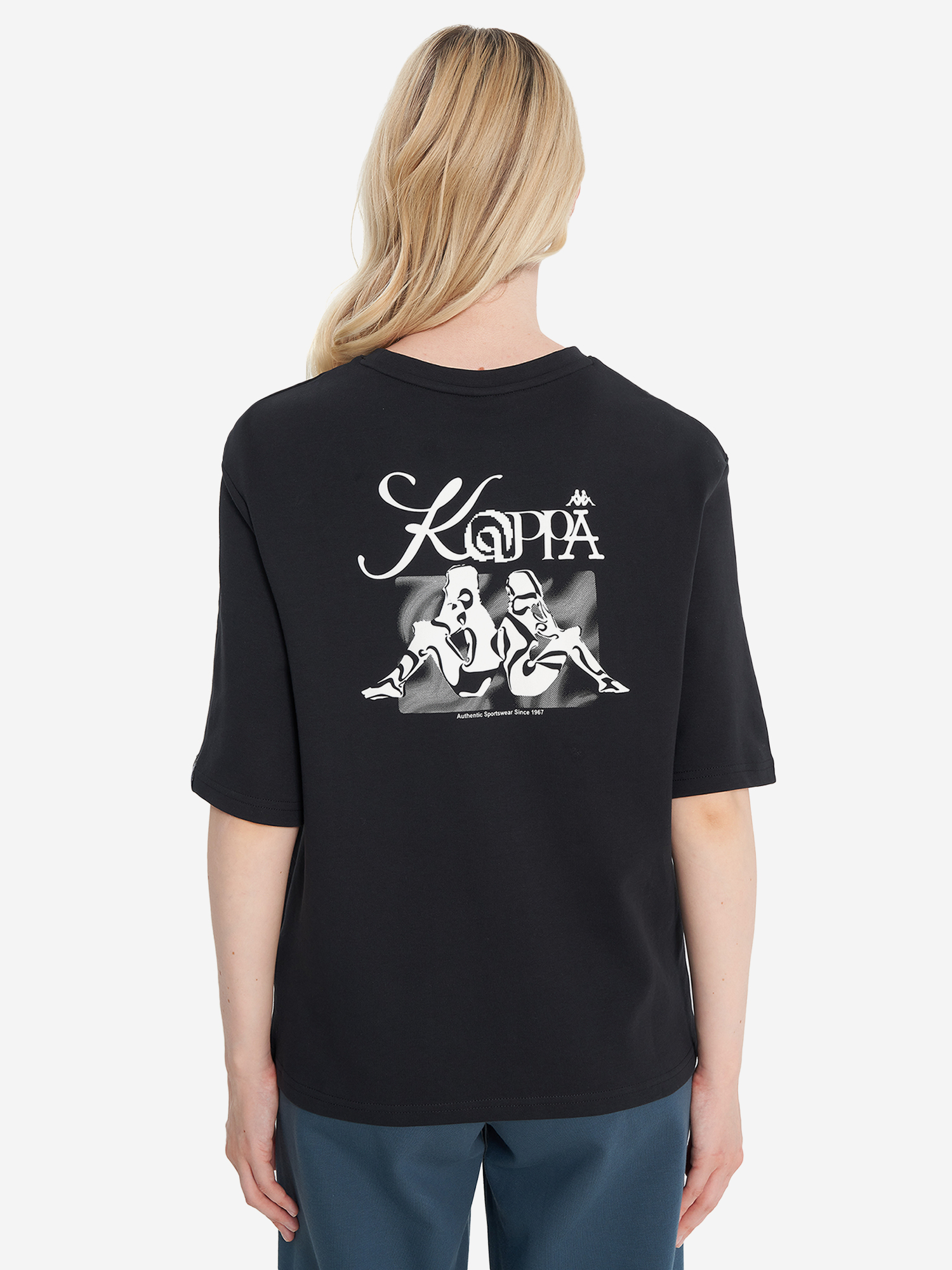 фото Футболка женская kappa, черный