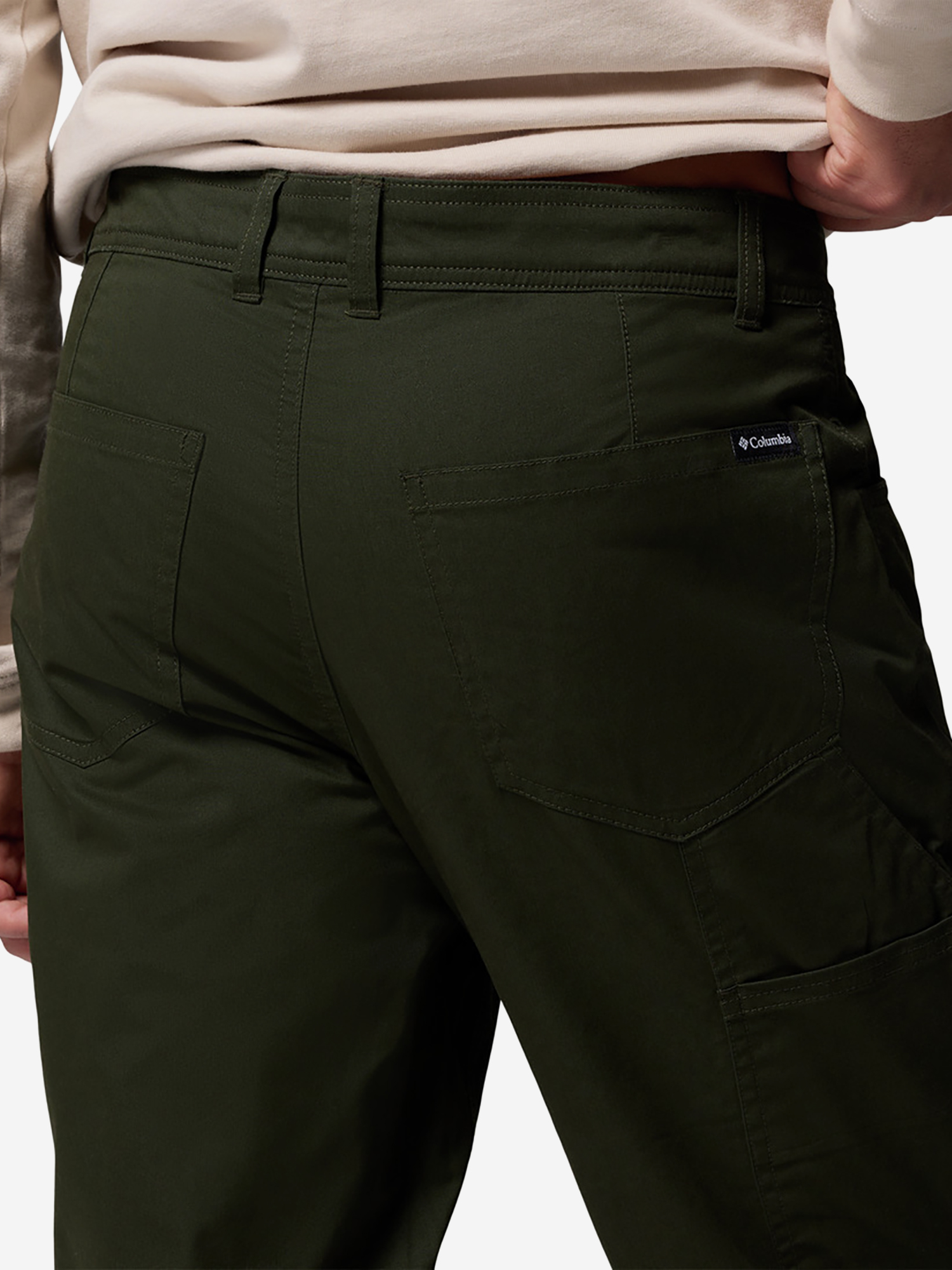 фото Брюки мужские columbia rapid rivers fleece lined pant, зеленый
