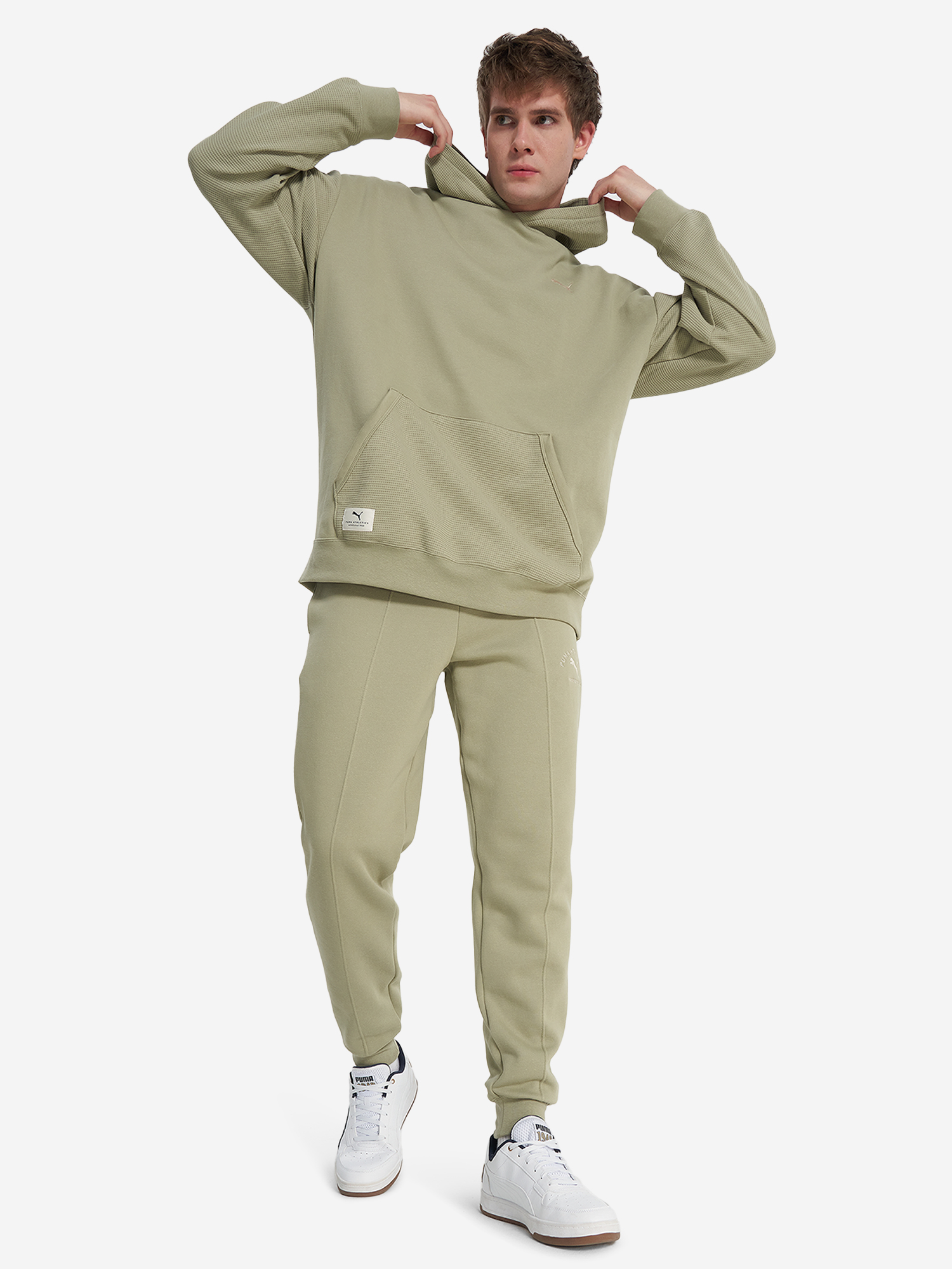 фото Брюки мужские puma class, зеленый