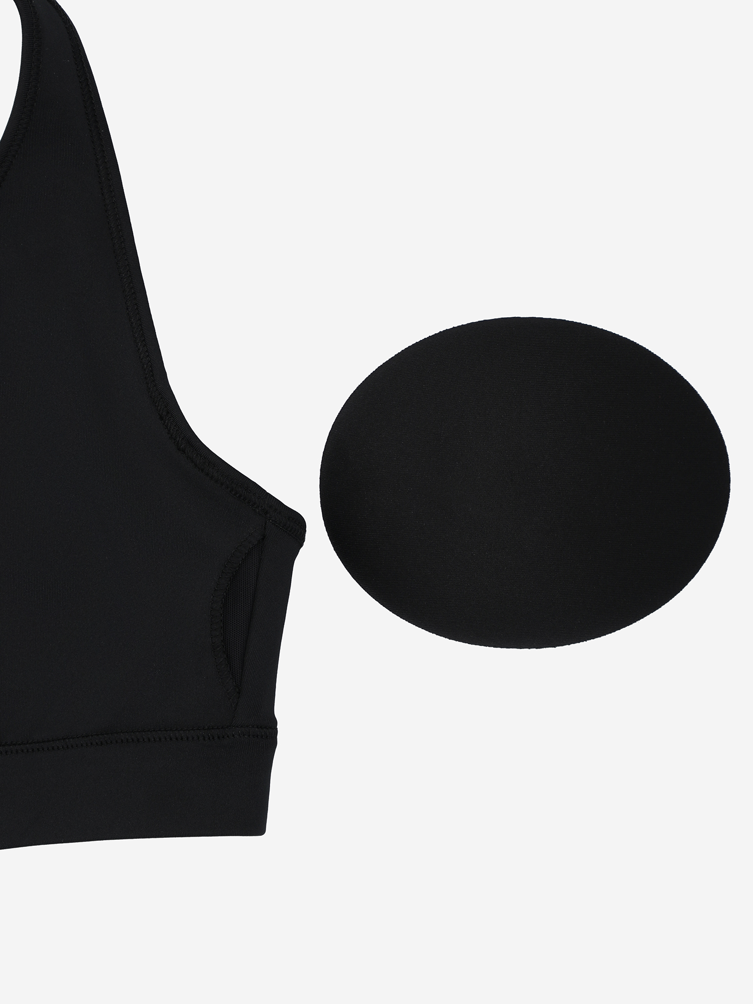 фото Топ бра спортивный demix activemove urban mesh back, черный