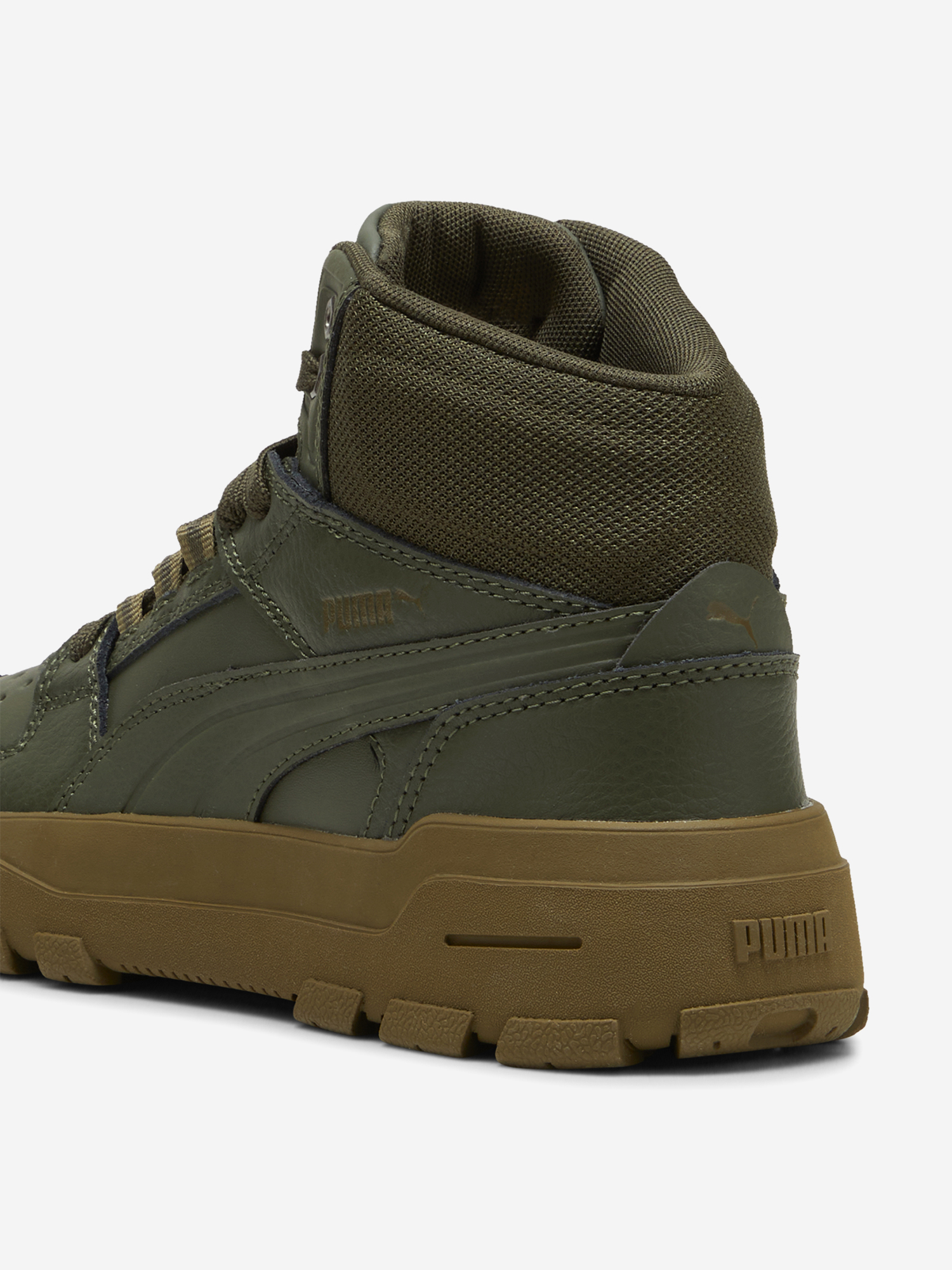 фото Кеды для мальчиков puma rebound abrupt jr, зеленый