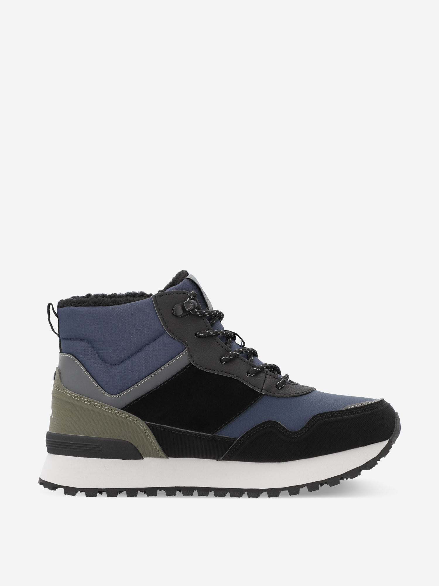 фото Ботинки утепленные для мальчиков kappa authentic jr mid wtr, синий