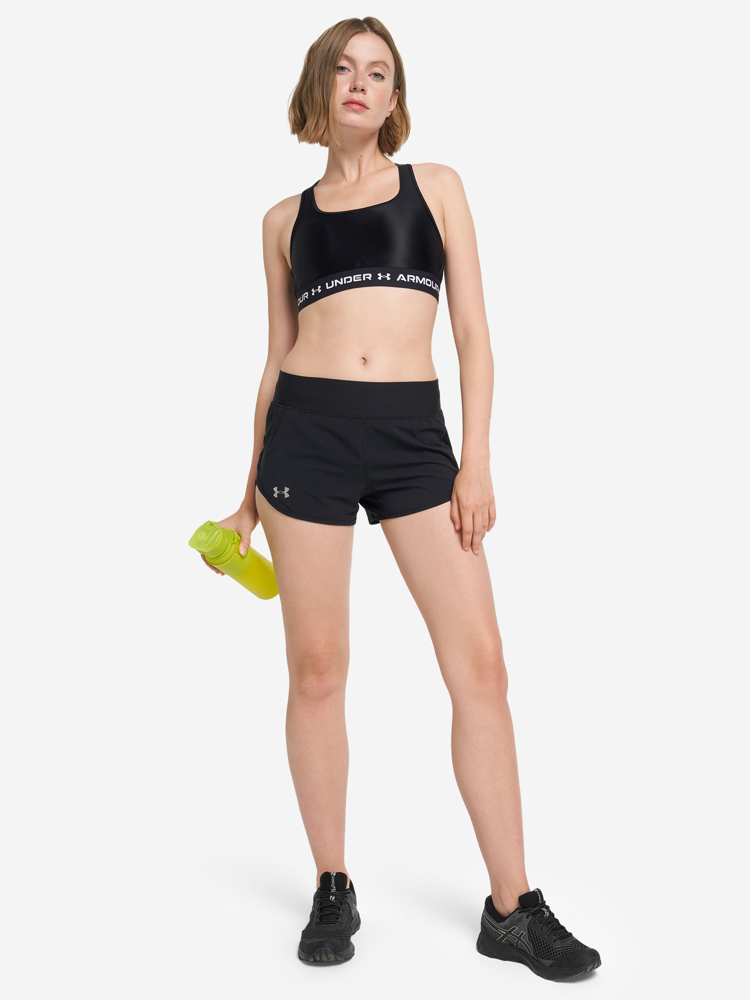 фото Шорты женские under armour run speedpocket, черный
