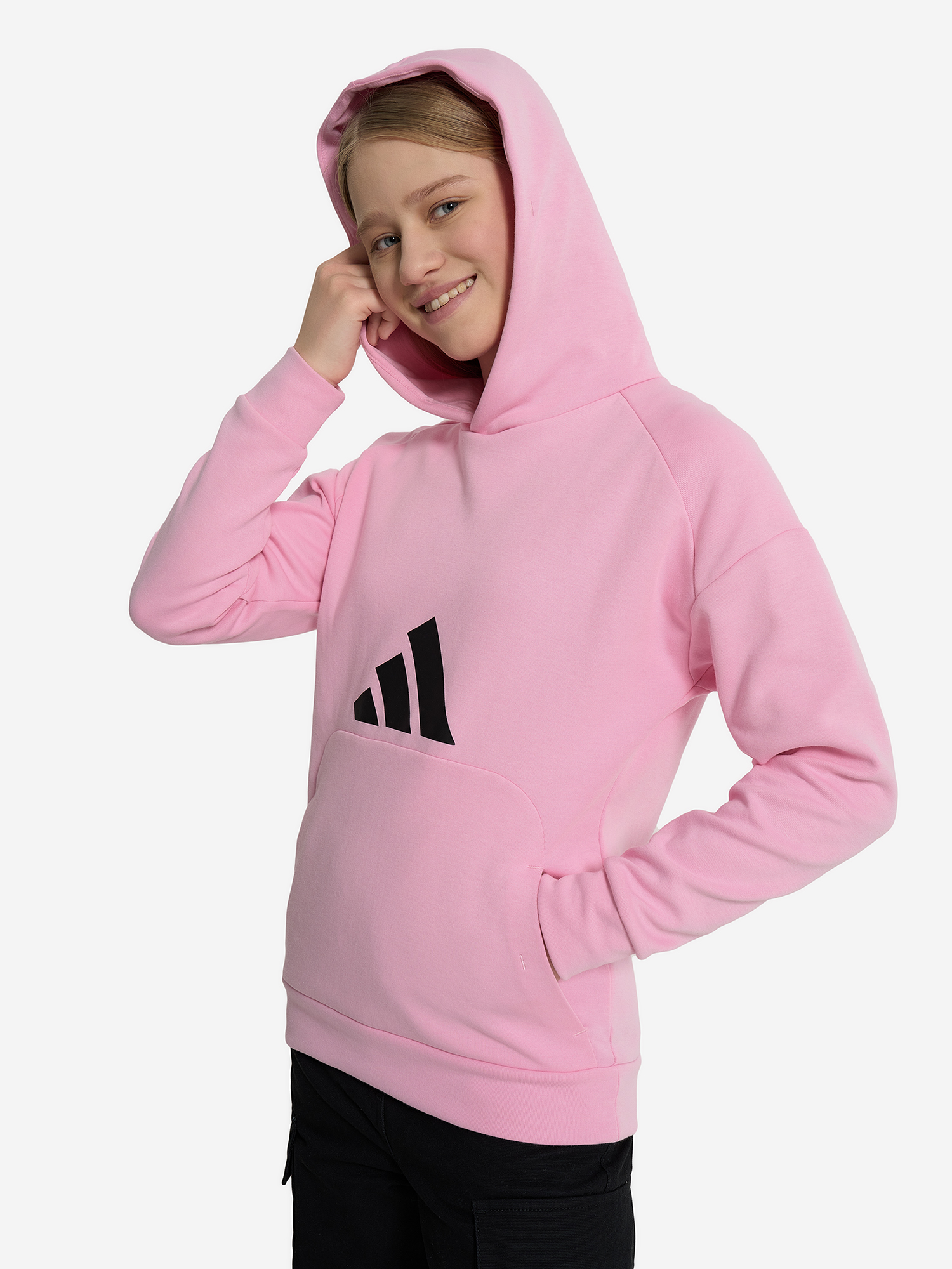 фото Худи для девочек adidas, розовый