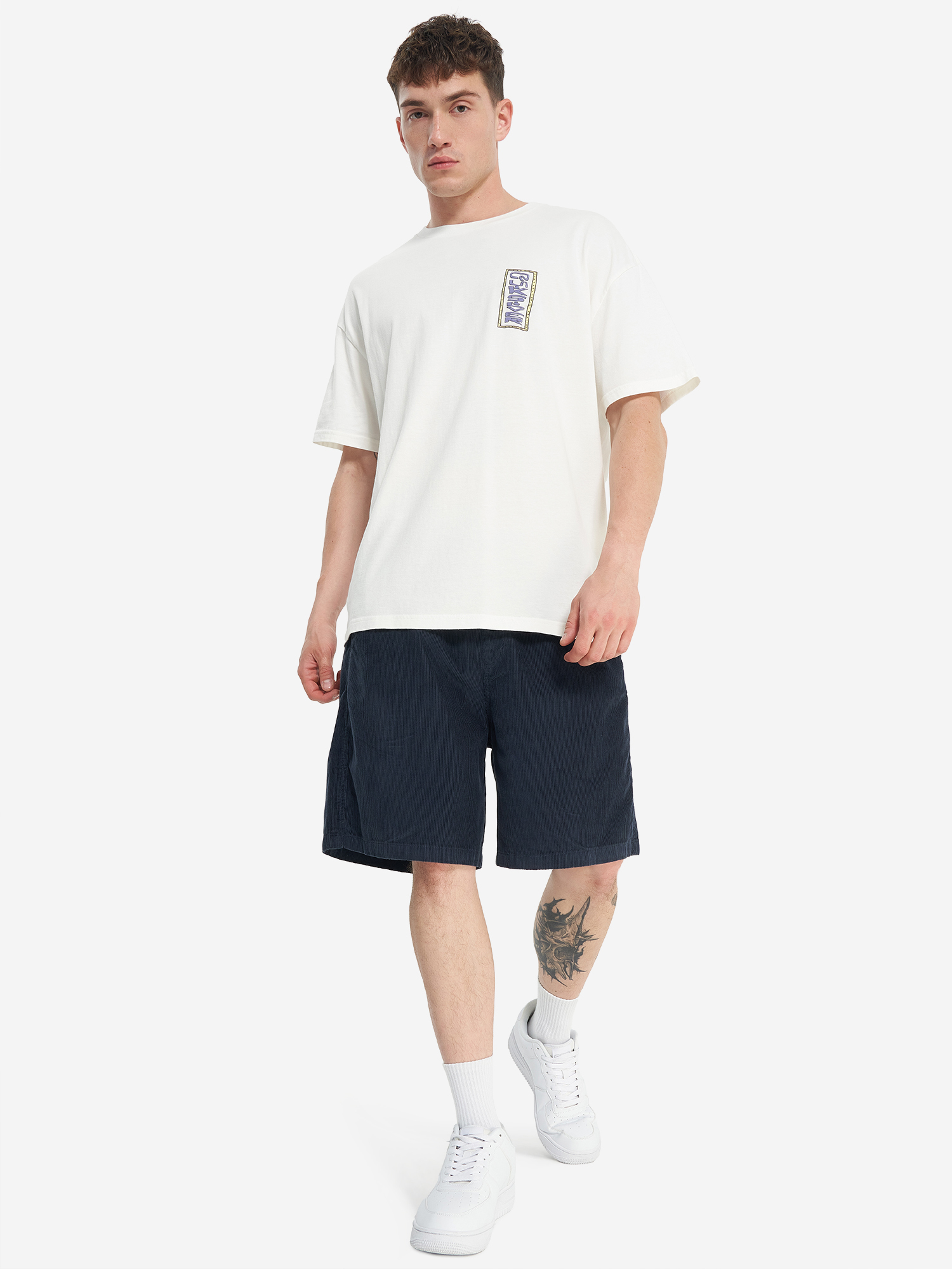 фото Шорты мужские quiksilver taxer cord, синий