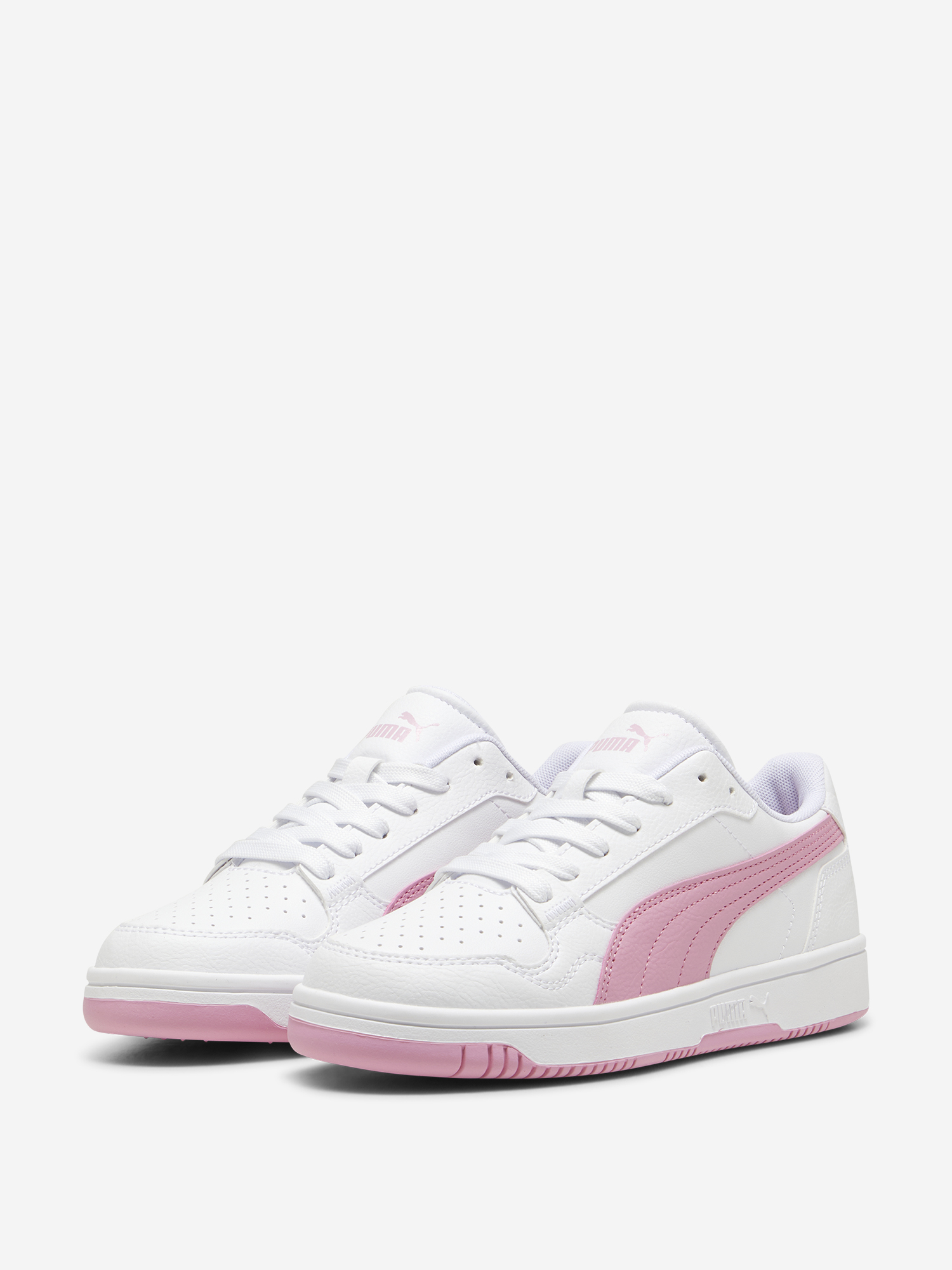 фото Кеды для девочек puma reb-l jr, белый