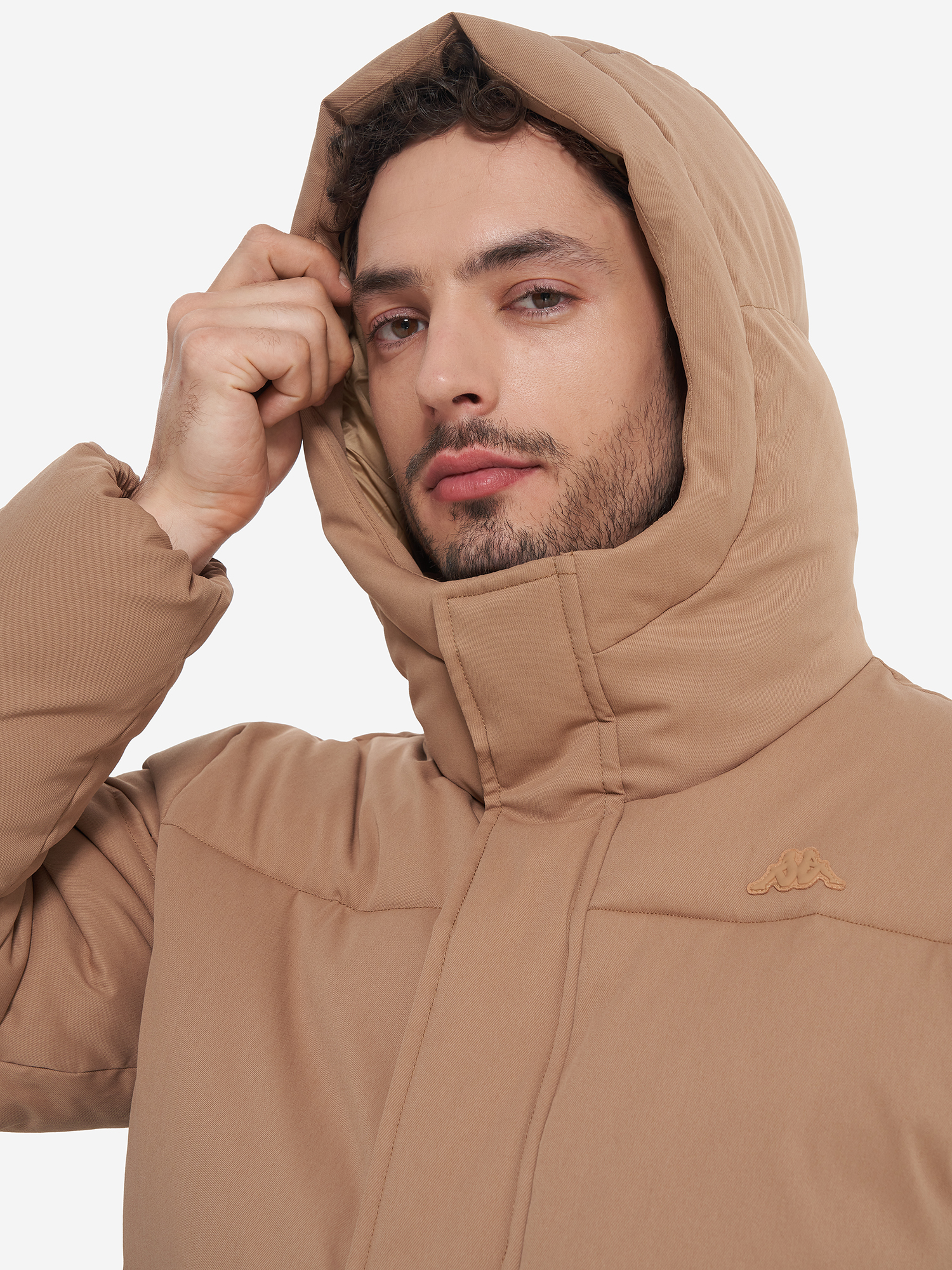 фото Пуховик мужской robe di kappa, бежевый
