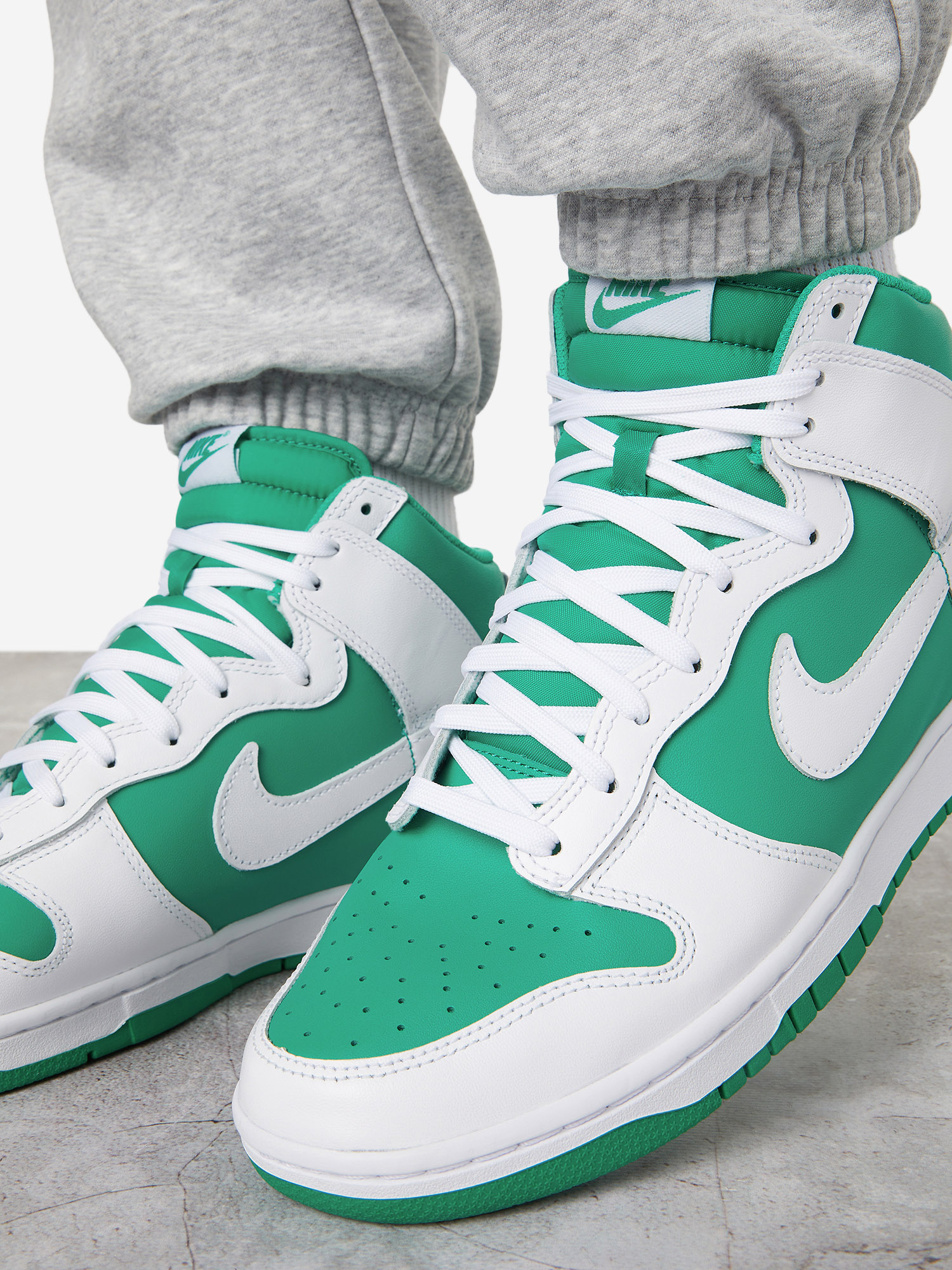 фото Кеды мужские nike dunk high retro, белый