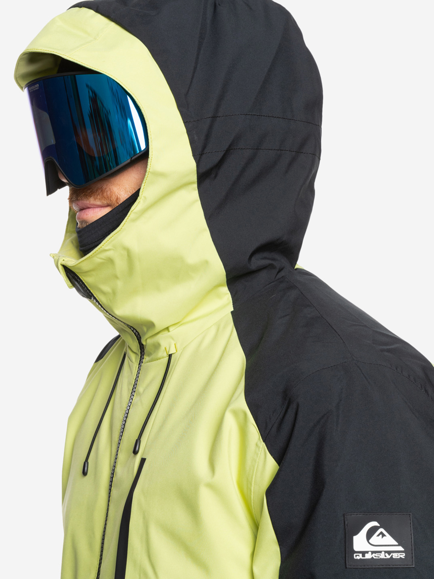 фото Куртка утепленная мужская quiksilver mission block, желтый