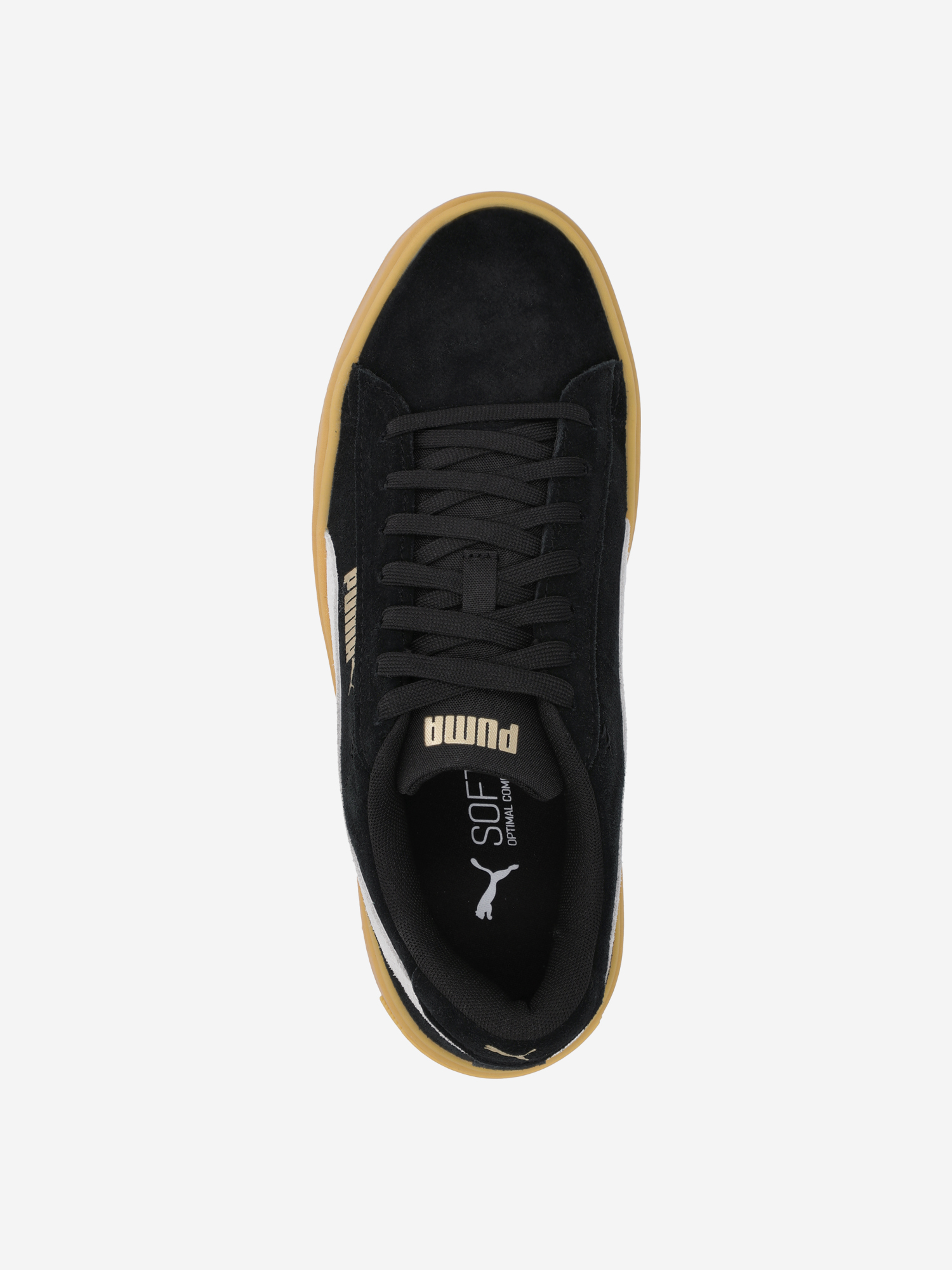 фото Кеды женские puma smash platform v3 sd, черный