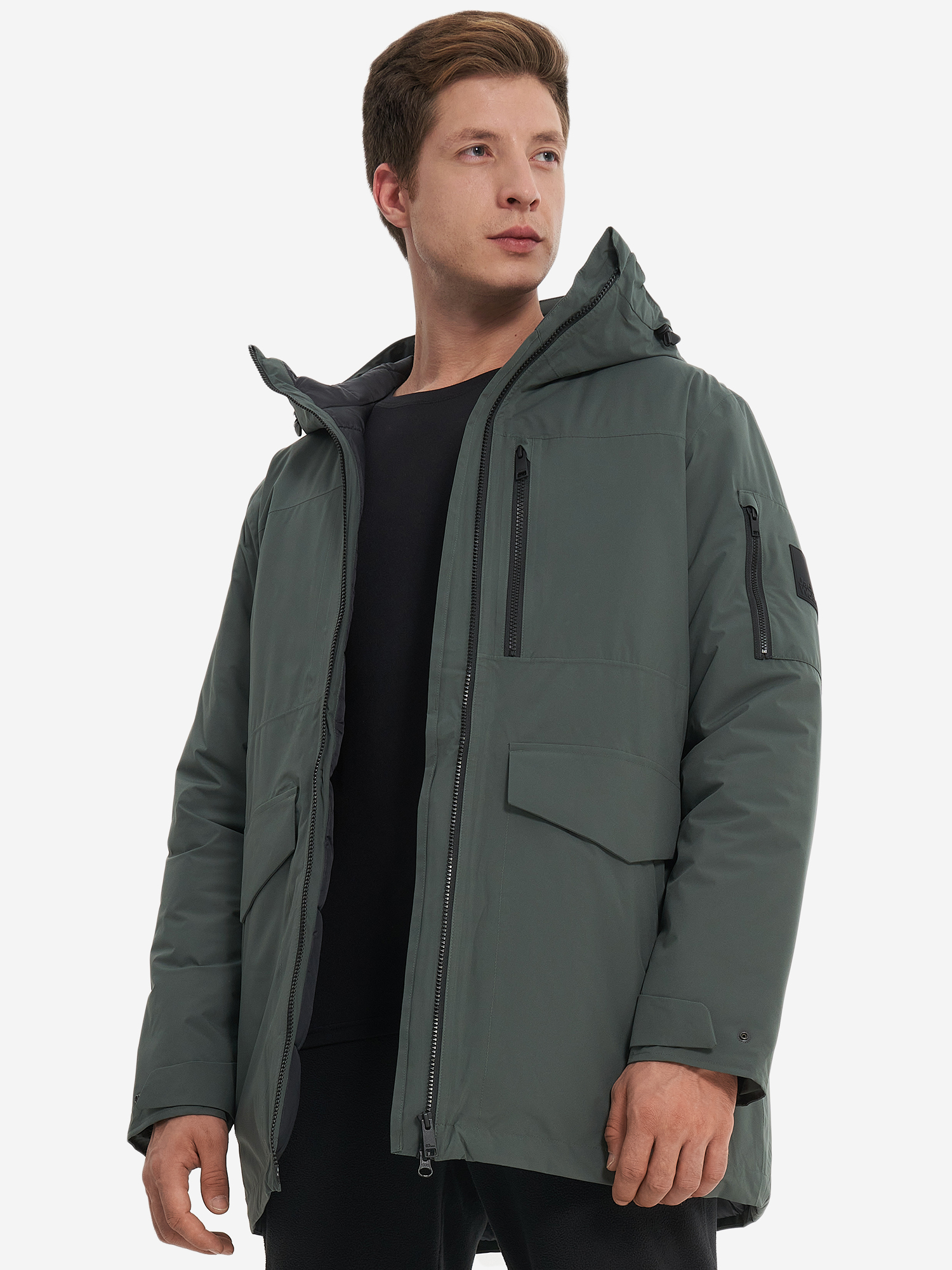 фото Куртка утепленная мужская jack wolfskin koenigsbau, зеленый