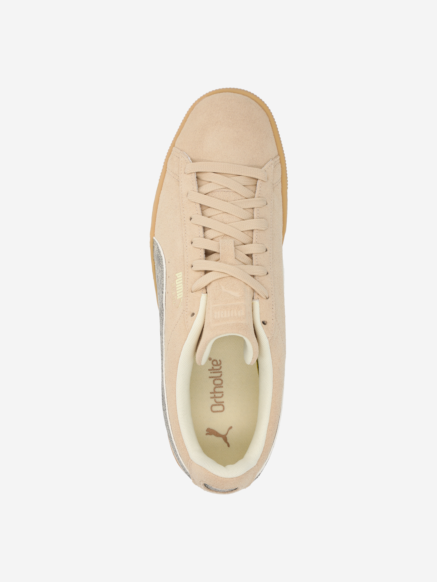 фото Кеды мужские puma suede reward, бежевый