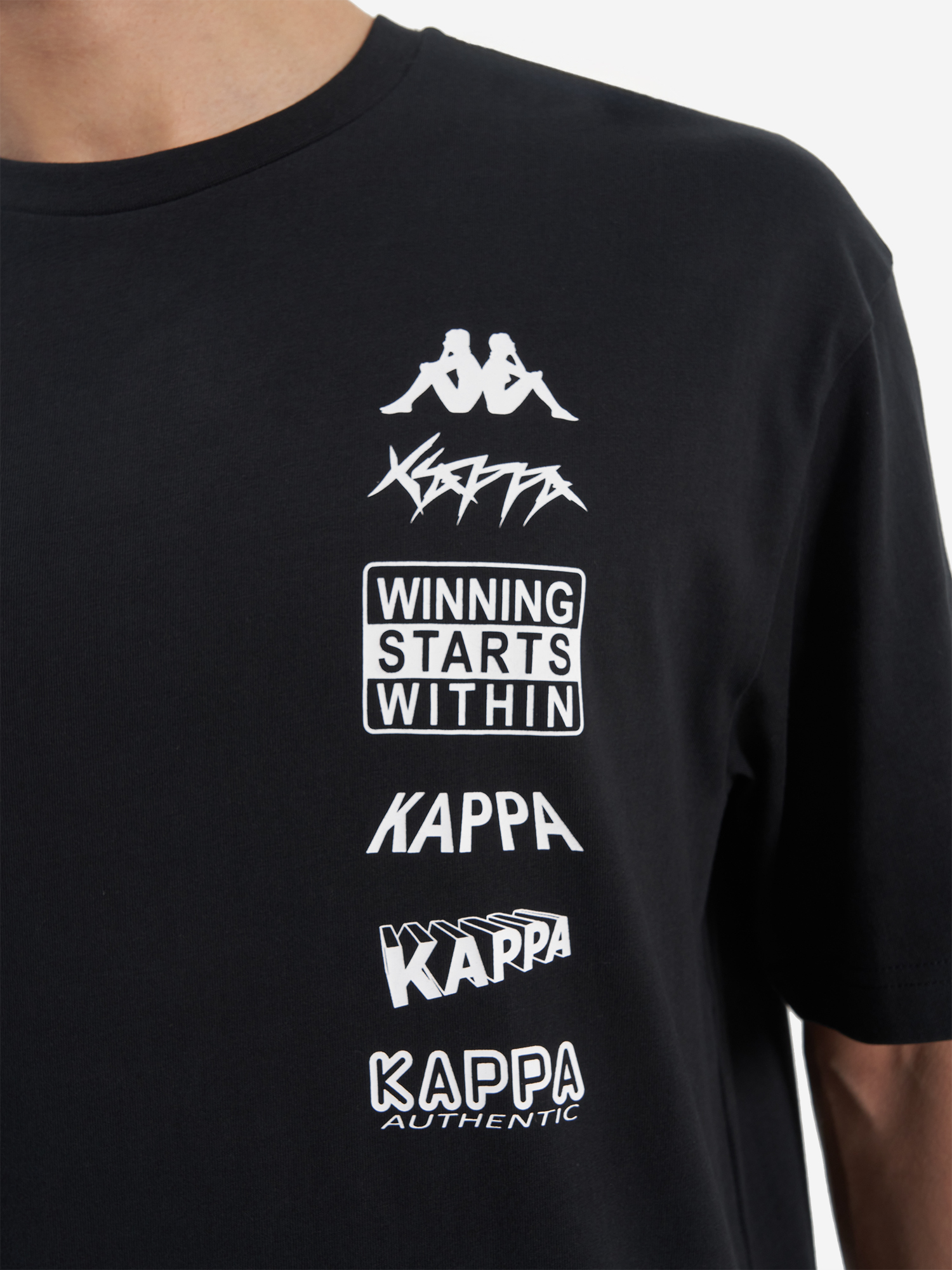 фото Футболка мужская kappa, черный