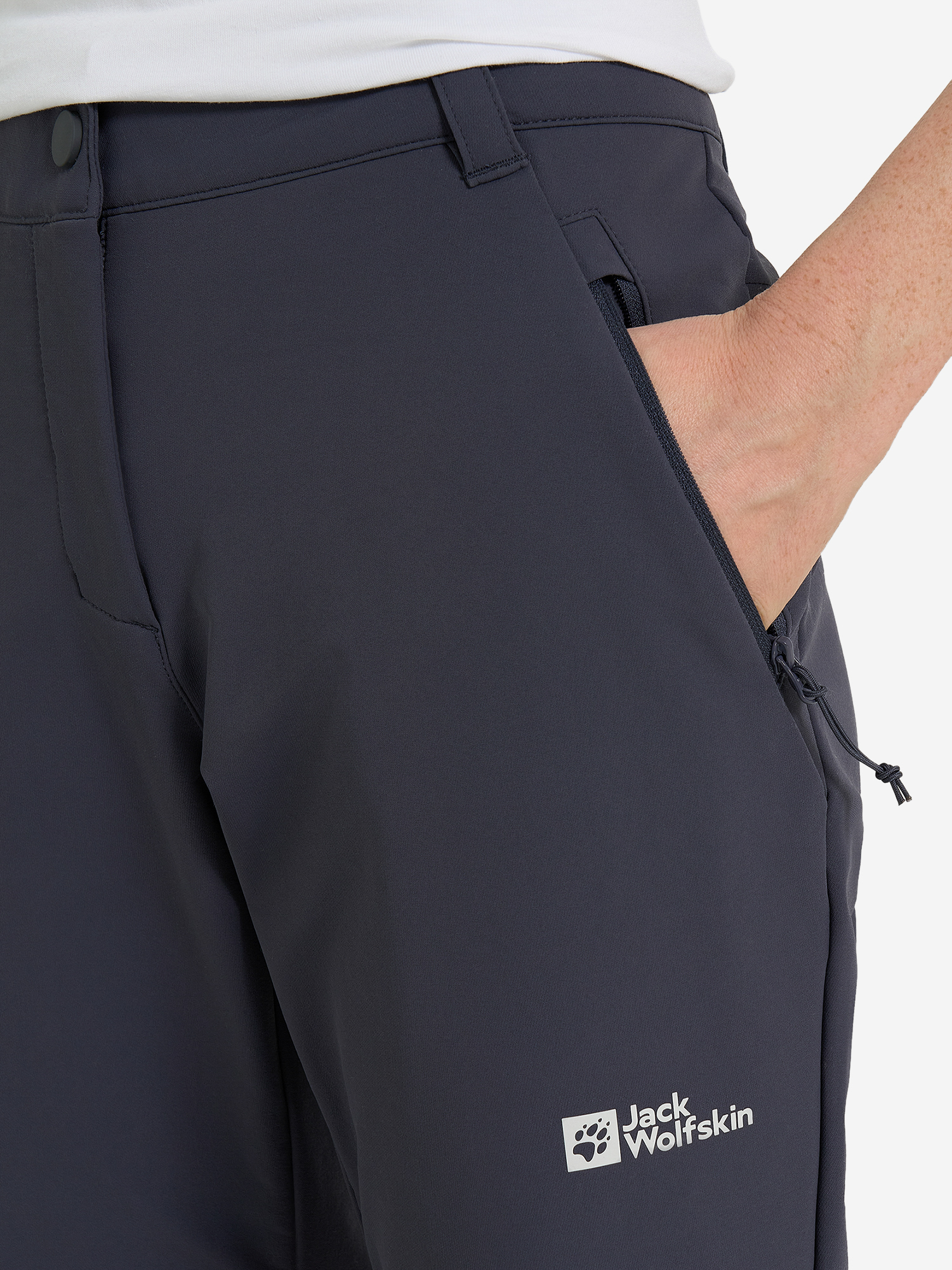фото Брюки женские jack wolfskin activate thermic, серый