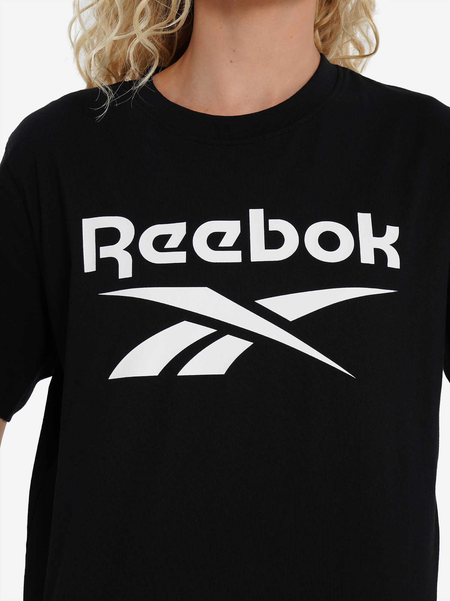 фото Футболка женская reebok nova, черный