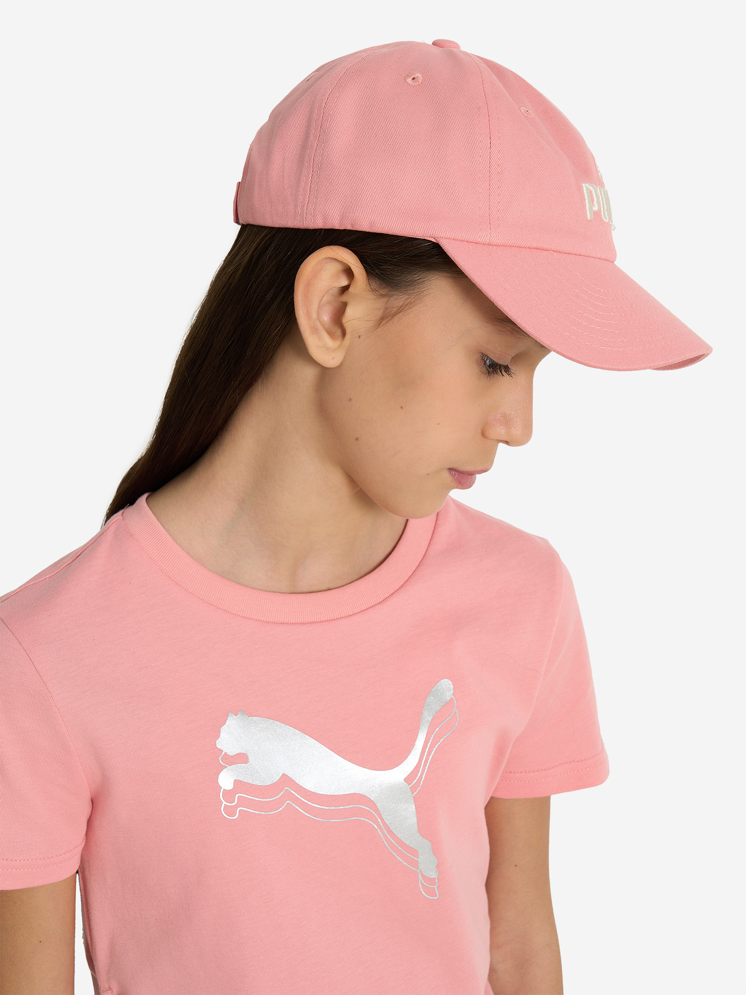 фото Бейсболка для девочек puma ess no.1 logo, розовый