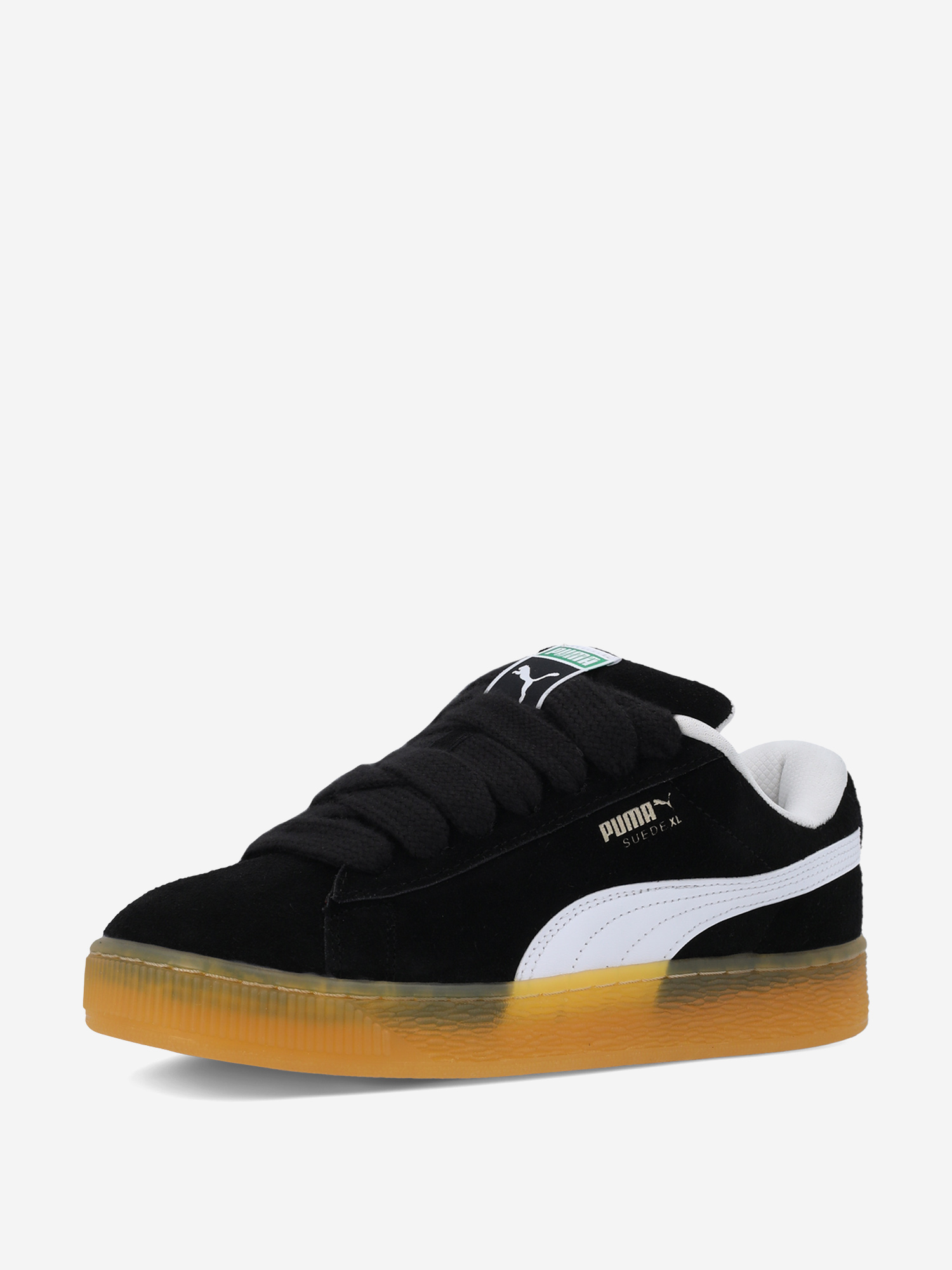 фото Кеды женские puma suede xl dark risk, черный