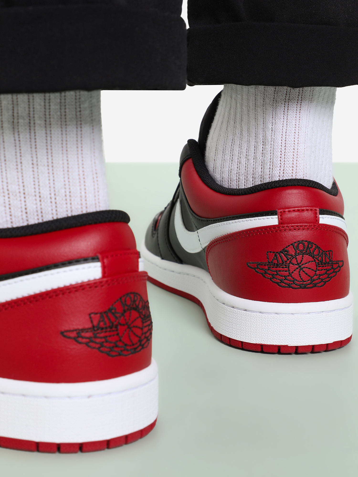 фото Кеды мужские nike air jordan 1 low, черный