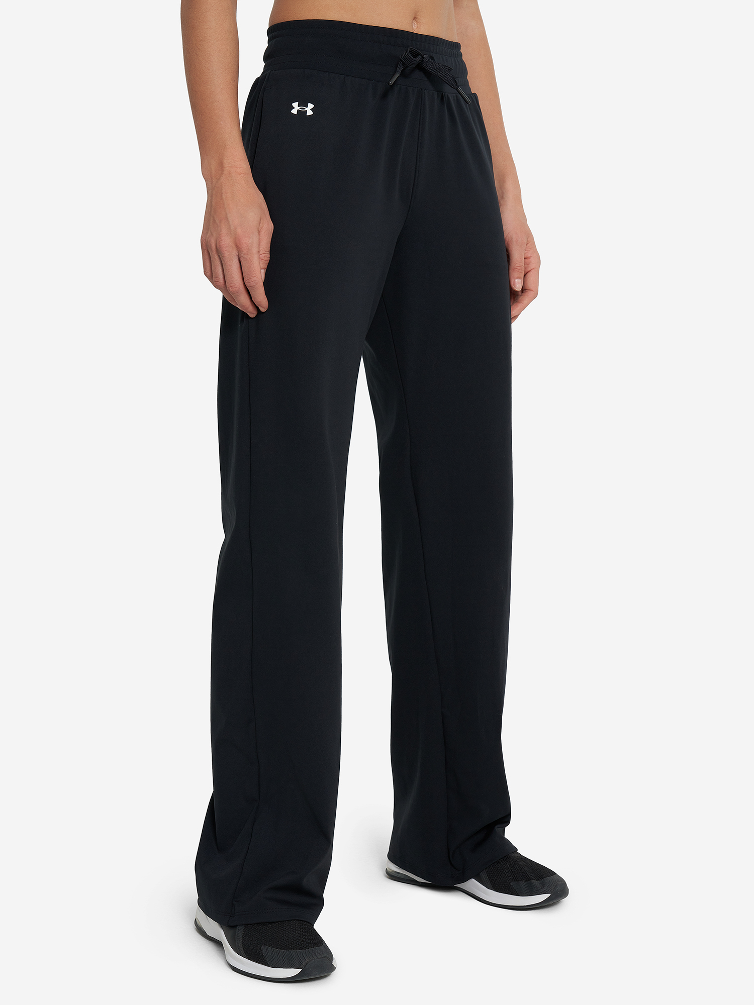 фото Брюки женские under armour motion open hem, черный