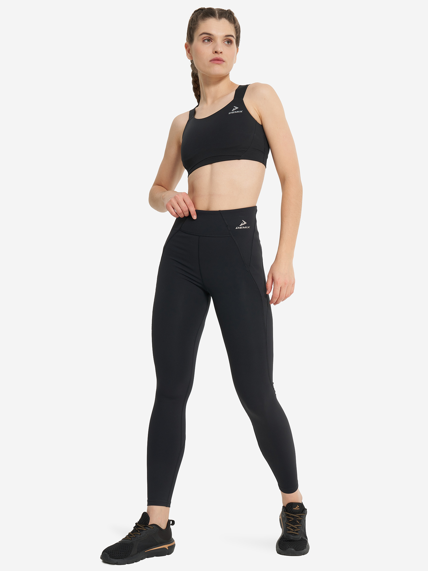 фото Топ бра спортивный demix musefit gym scuba, черный