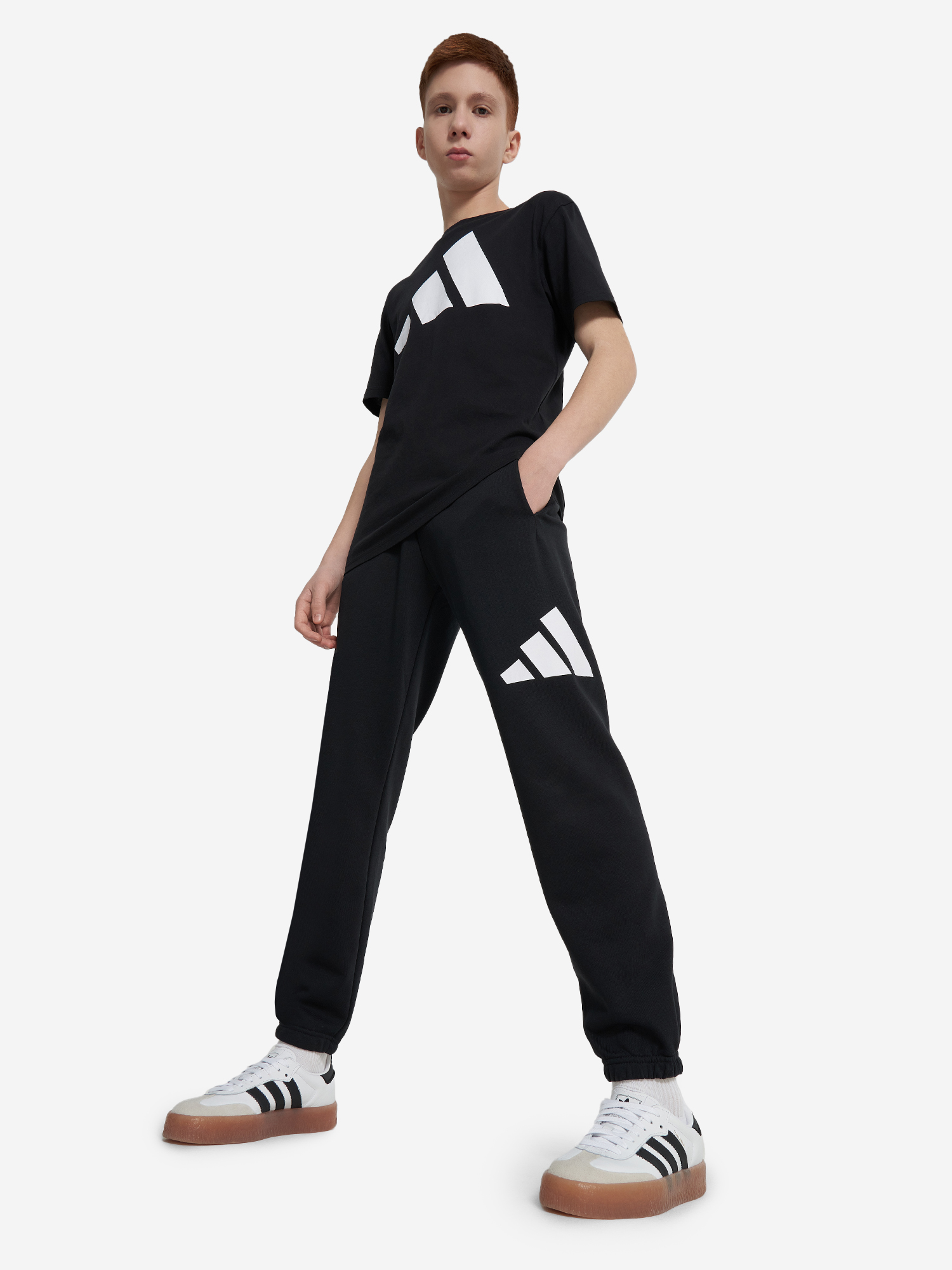 фото Футболка для мальчиков adidas, черный