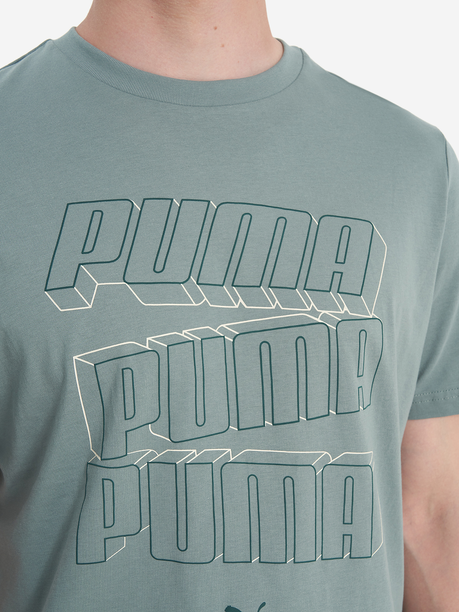 фото Футболка мужская puma, зеленый