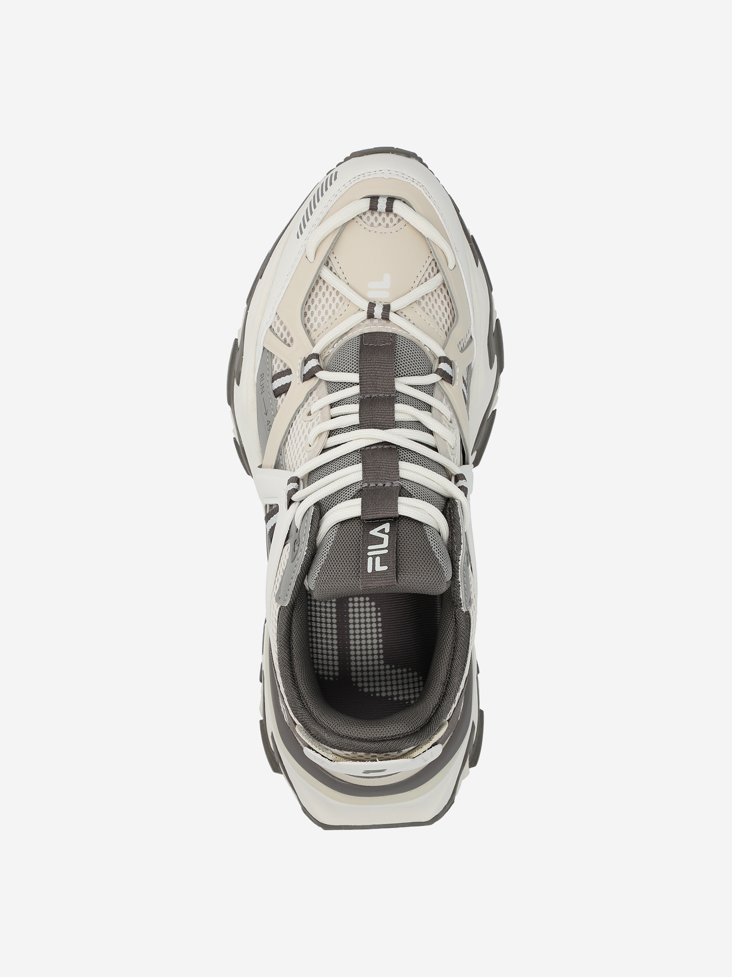 фото Кроссовки женские fila trace low, бежевый